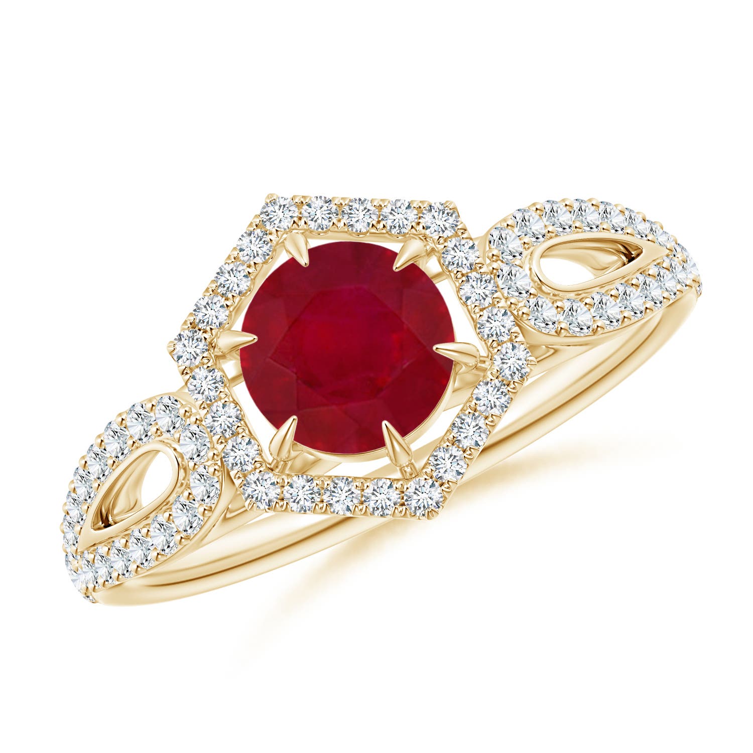 AA - Ruby / 0.92 CT / 14 KT Yellow Gold