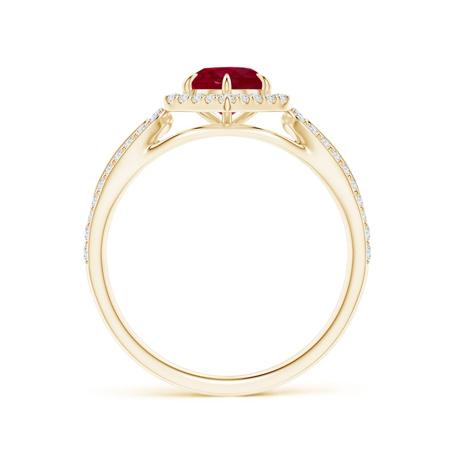 AA - Ruby / 0.92 CT / 14 KT Yellow Gold