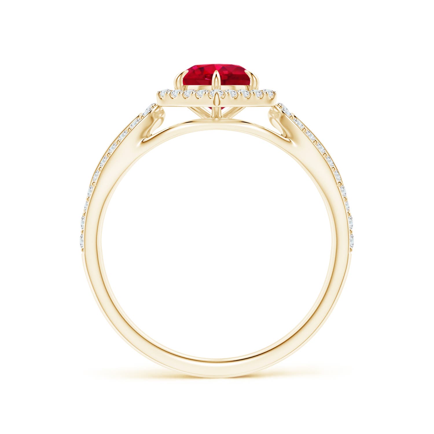 AAA - Ruby / 0.92 CT / 14 KT Yellow Gold