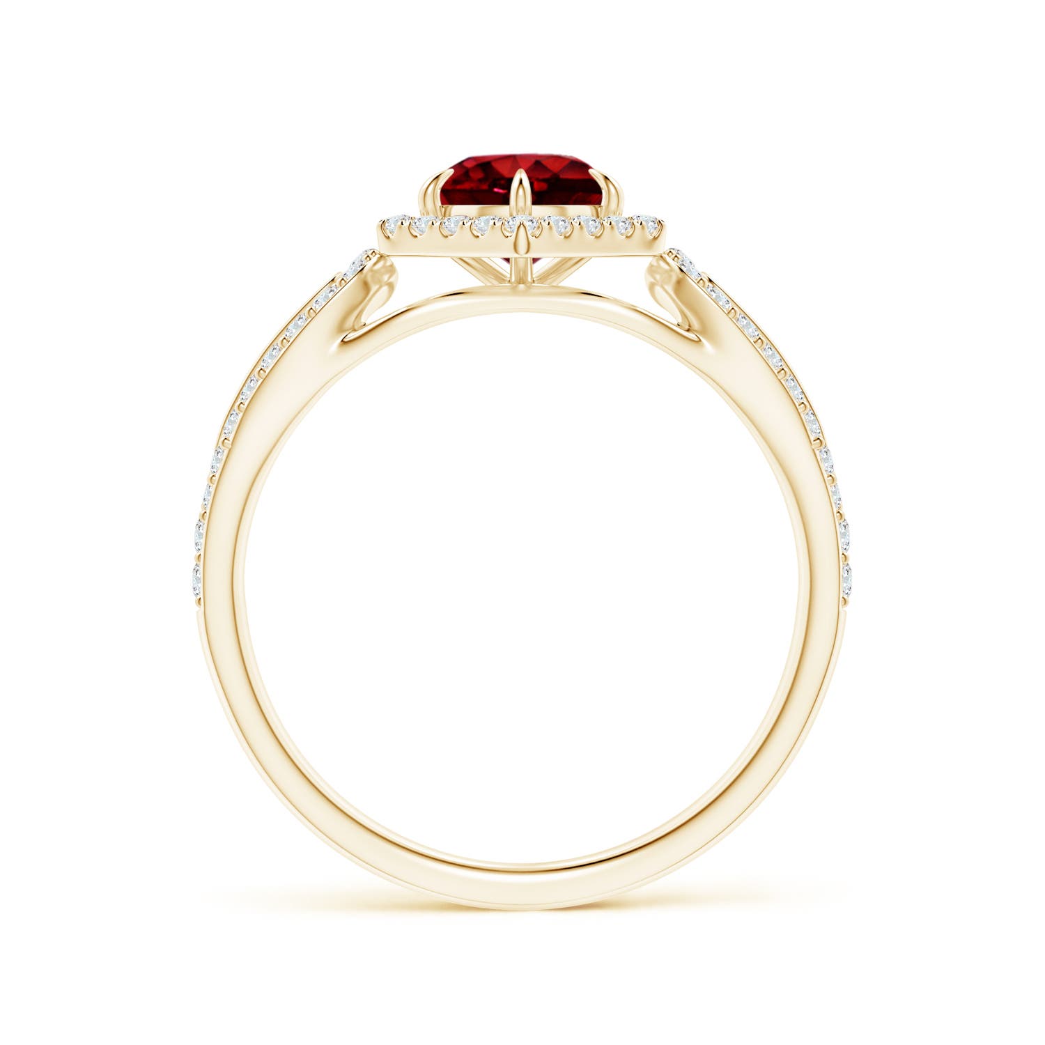 AAAA - Ruby / 0.92 CT / 14 KT Yellow Gold