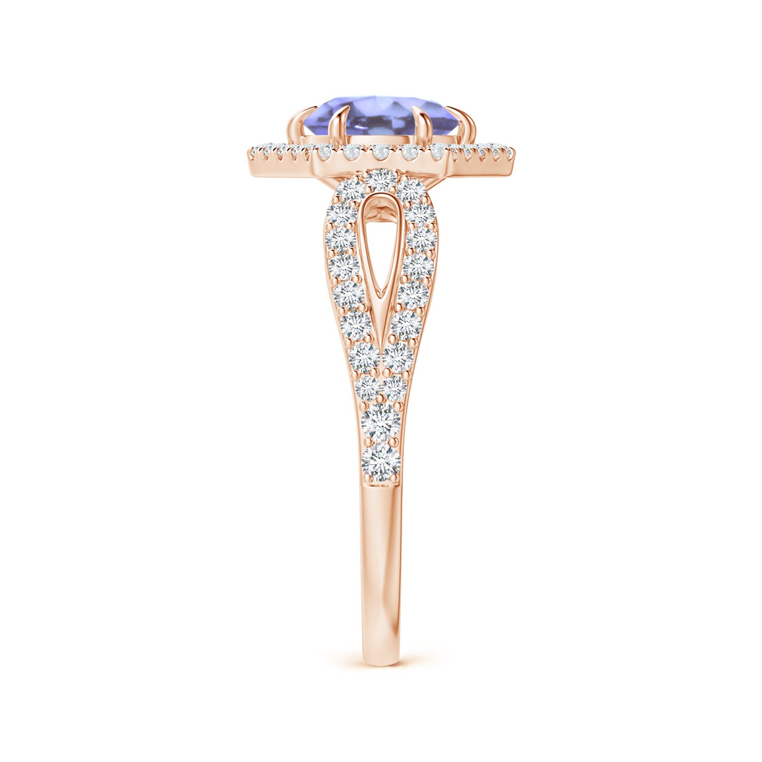 A - Tanzanite / 1.36 CT / 14 KT Rose Gold