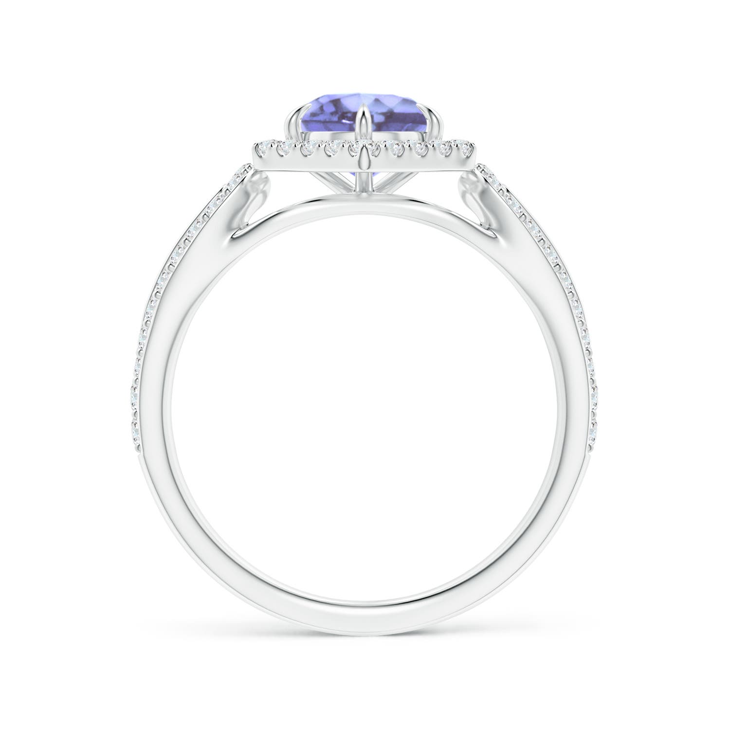 A - Tanzanite / 1.36 CT / 14 KT White Gold