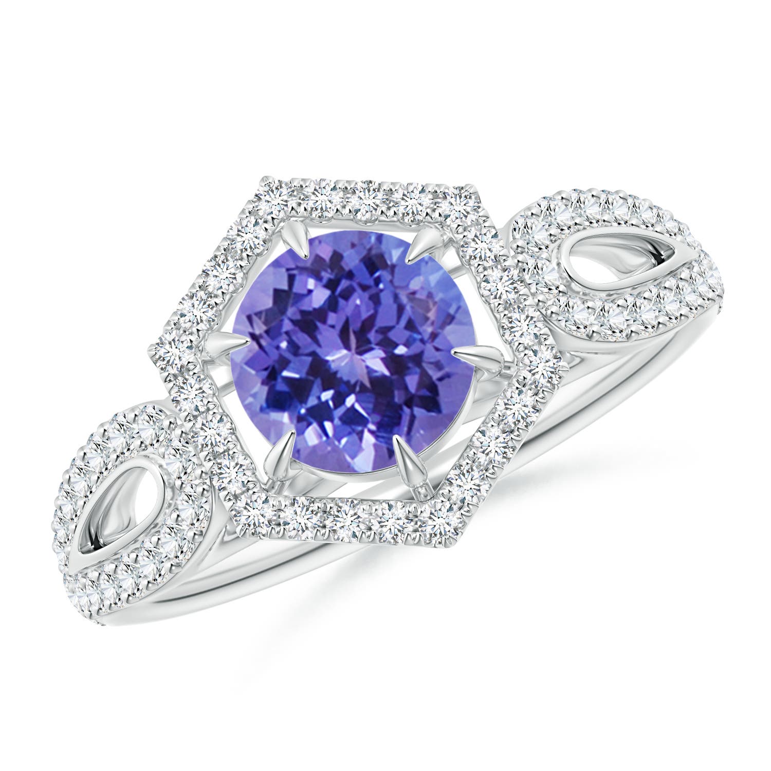 AA - Tanzanite / 1.36 CT / 14 KT White Gold