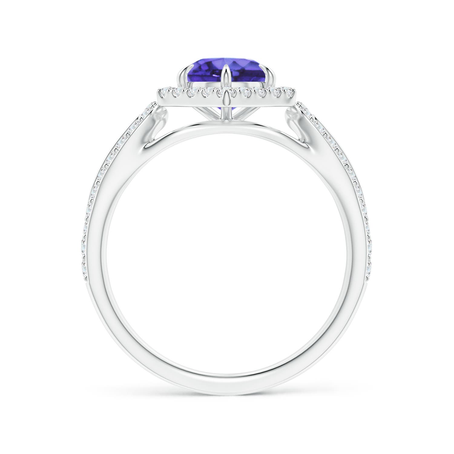 AA - Tanzanite / 1.36 CT / 14 KT White Gold