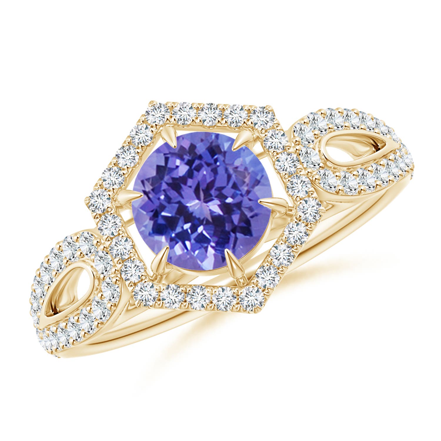 AA - Tanzanite / 1.36 CT / 14 KT Yellow Gold