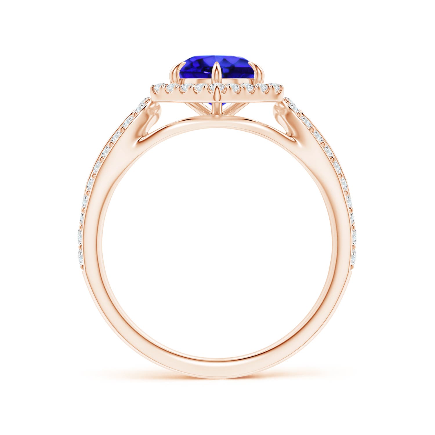 AAA - Tanzanite / 1.36 CT / 14 KT Rose Gold