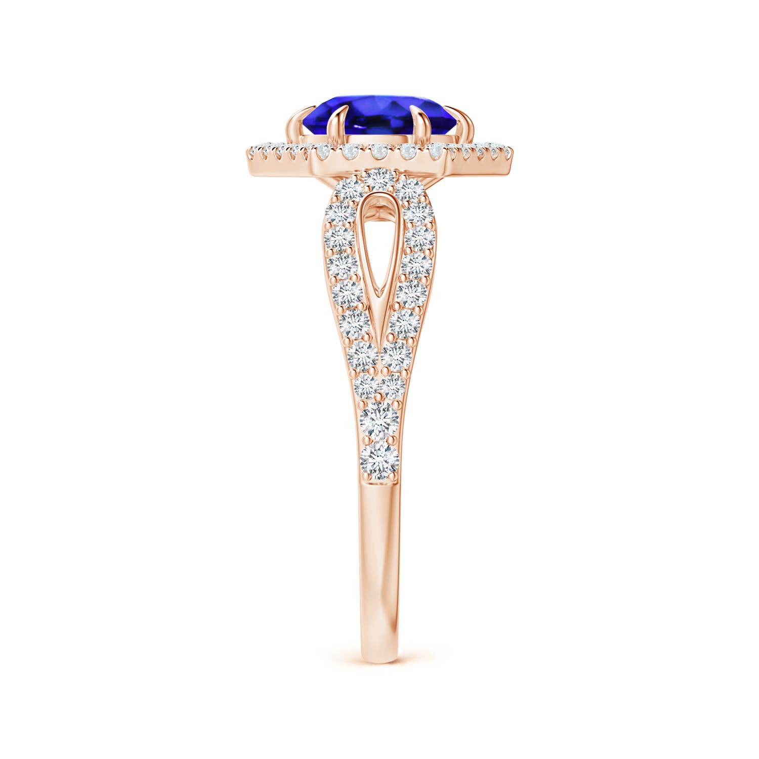 AAA - Tanzanite / 1.36 CT / 14 KT Rose Gold