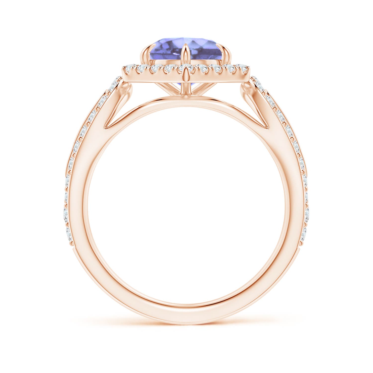 A - Tanzanite / 2.05 CT / 14 KT Rose Gold