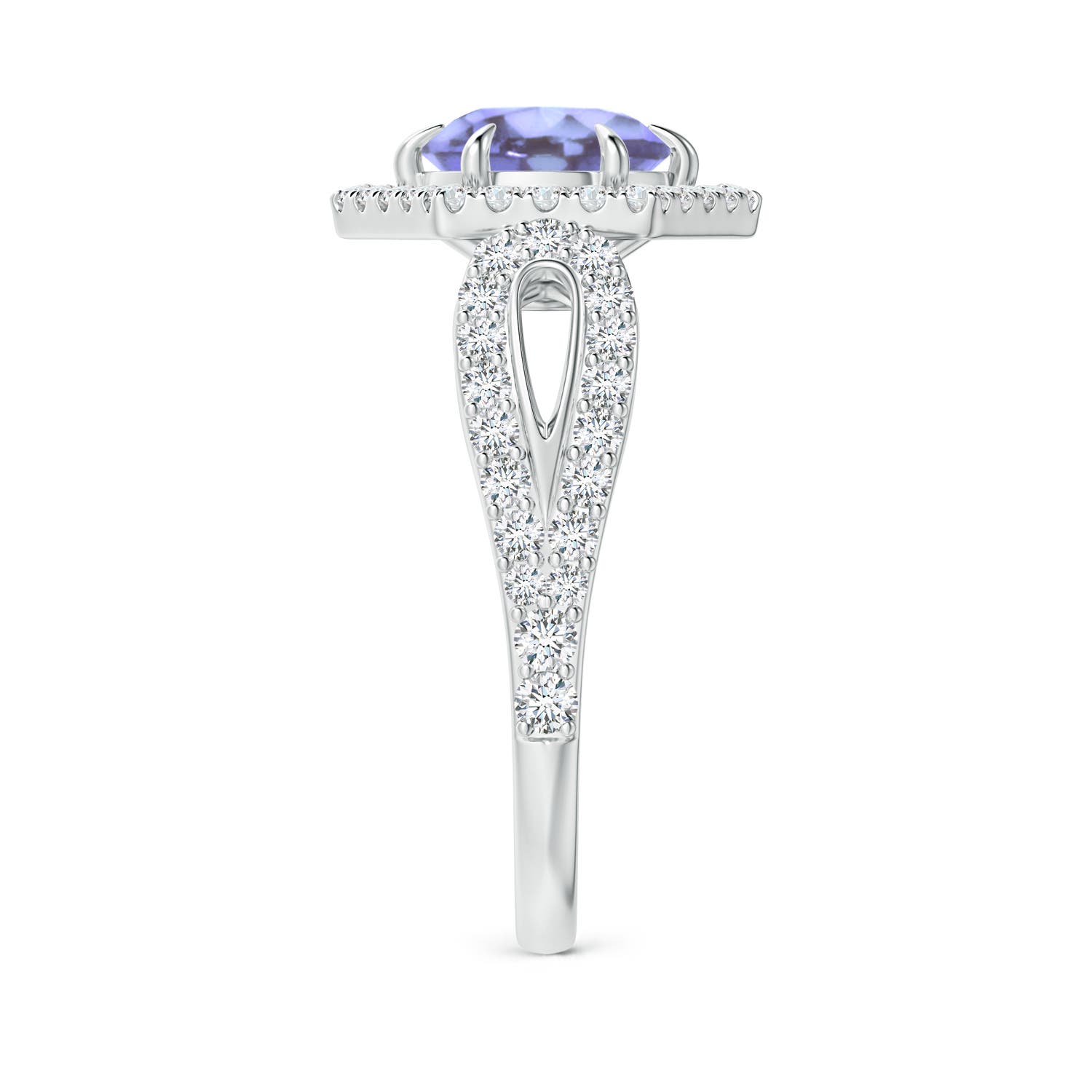 A - Tanzanite / 2.05 CT / 14 KT White Gold