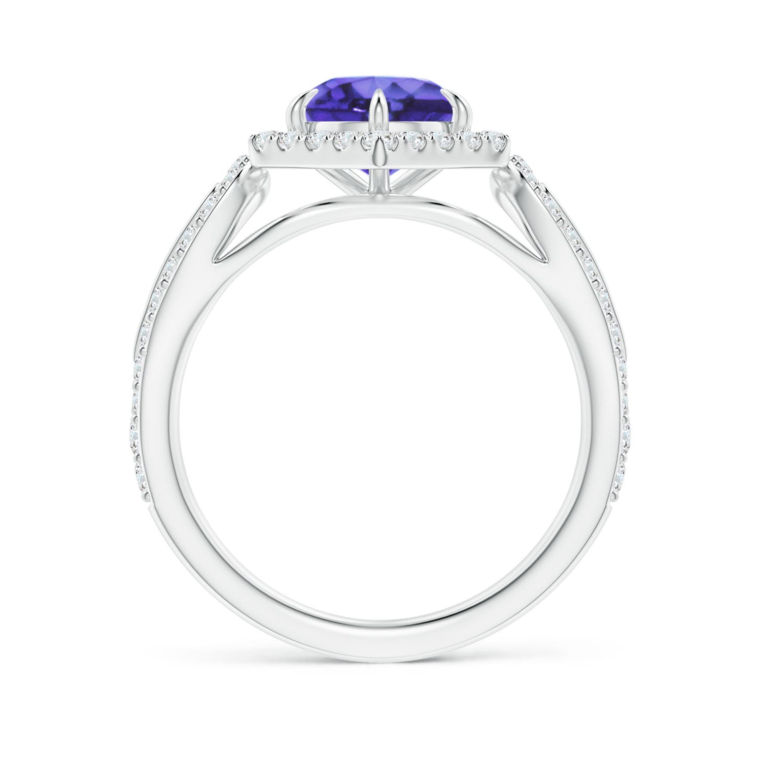 AA - Tanzanite / 2.05 CT / 14 KT White Gold