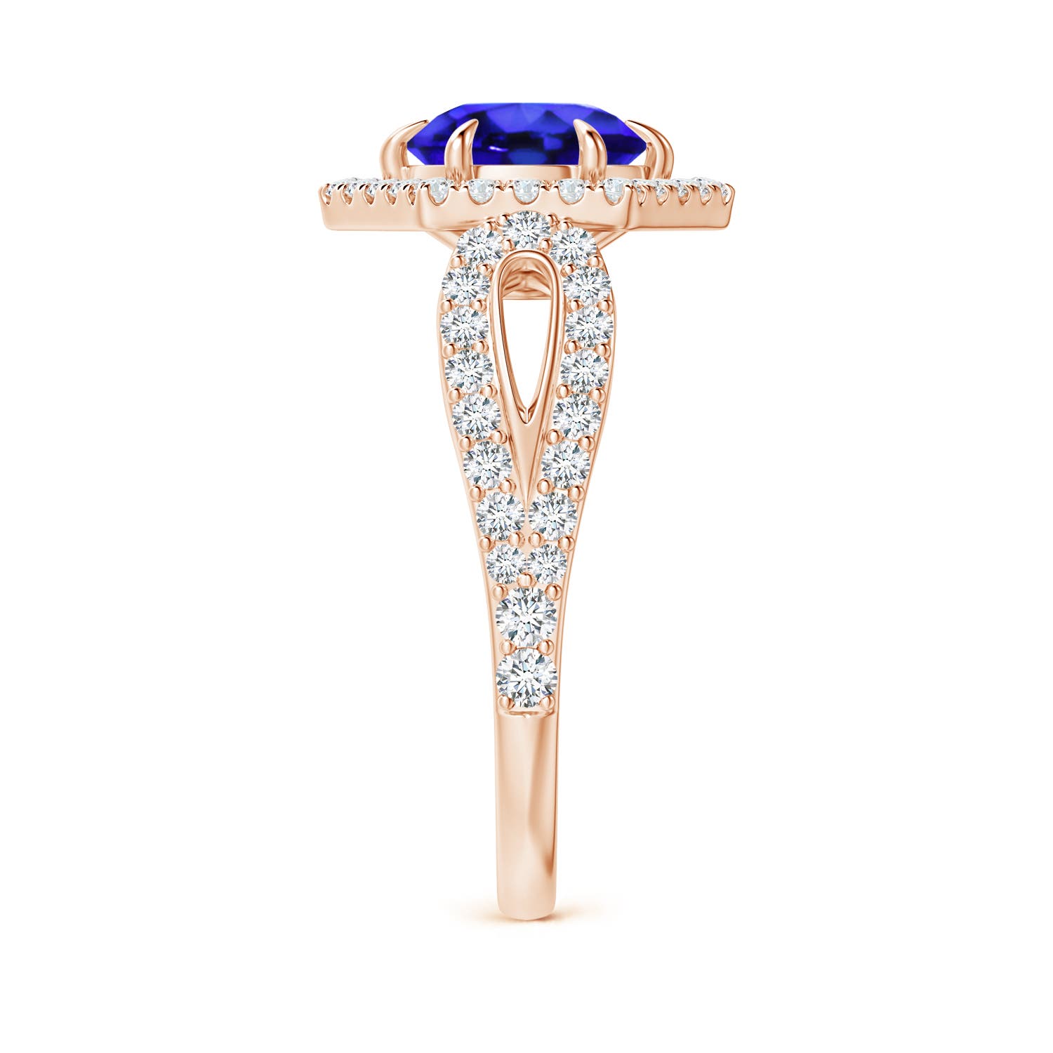 AAA - Tanzanite / 2.05 CT / 14 KT Rose Gold