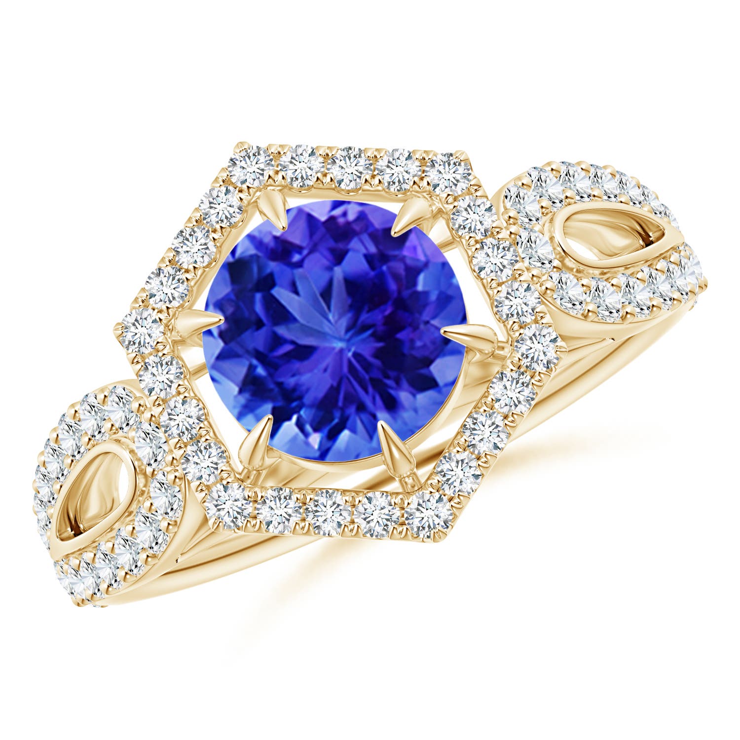 AAA - Tanzanite / 2.05 CT / 14 KT Yellow Gold