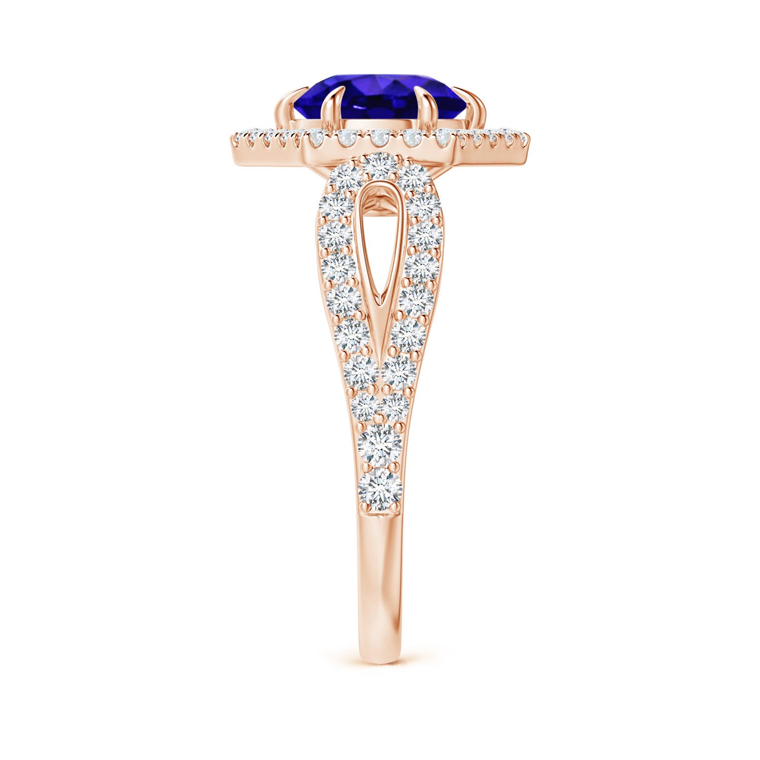 AAAA - Tanzanite / 2.05 CT / 14 KT Rose Gold