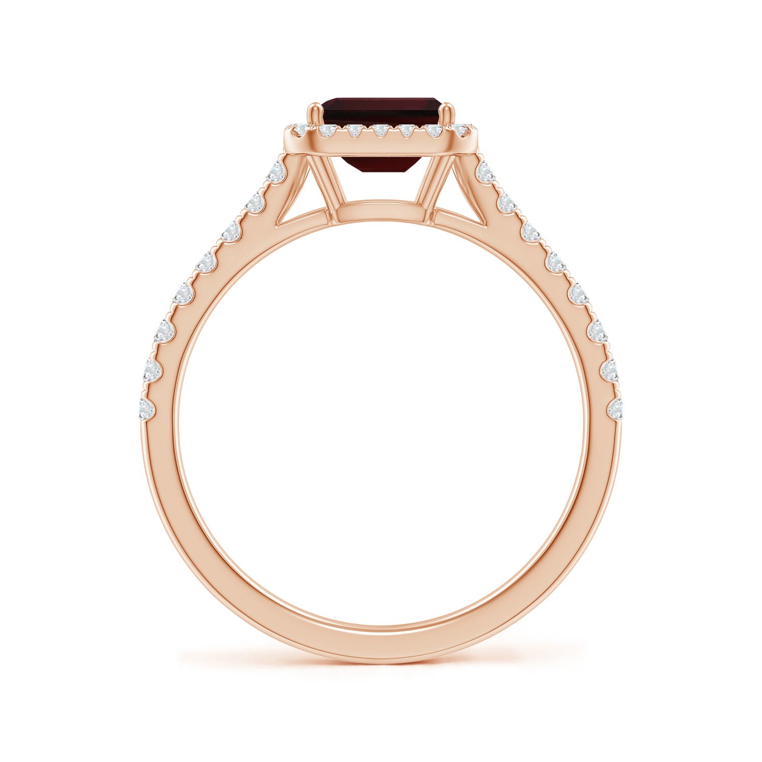 A - Garnet / 0.99 CT / 14 KT Rose Gold