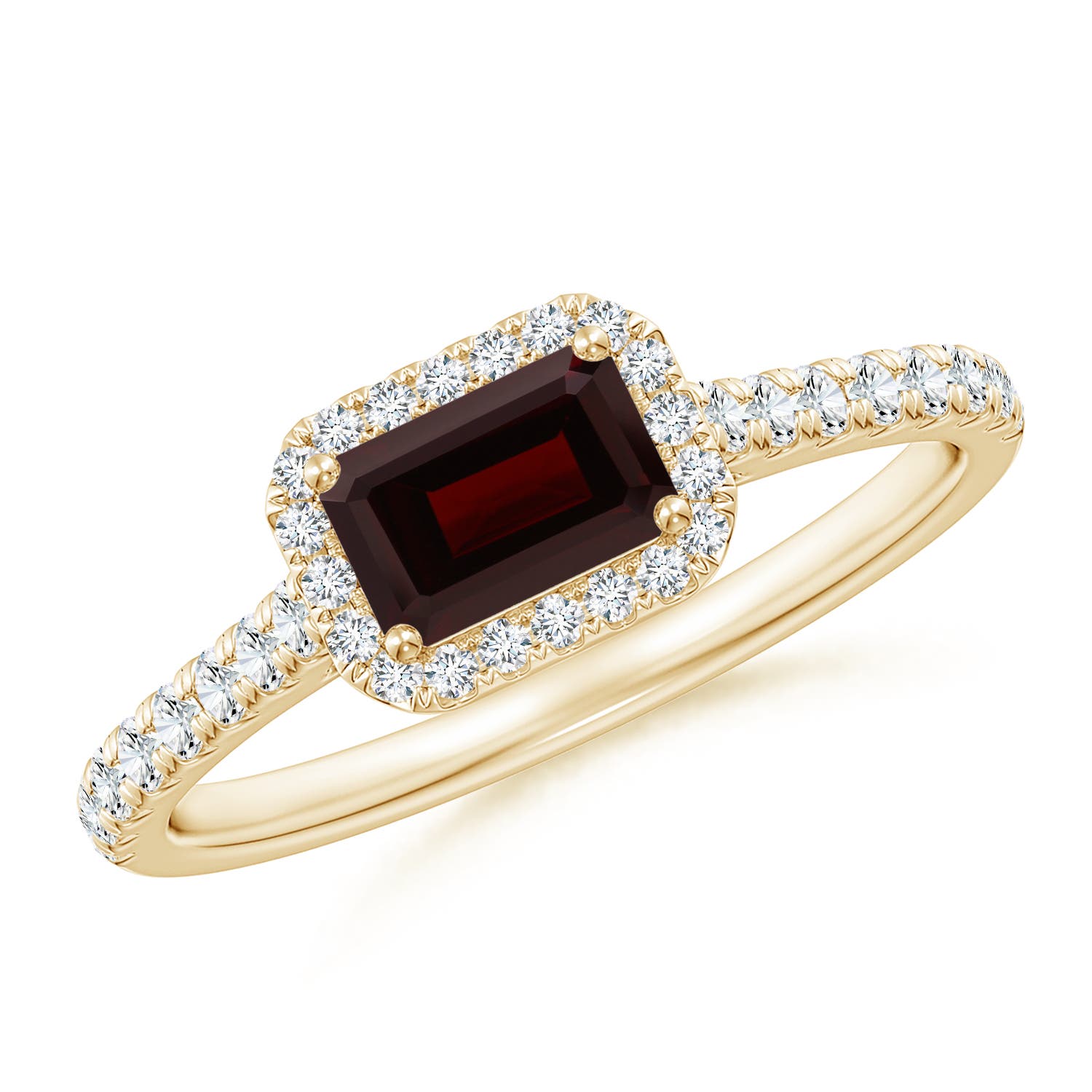 A - Garnet / 0.99 CT / 14 KT Yellow Gold