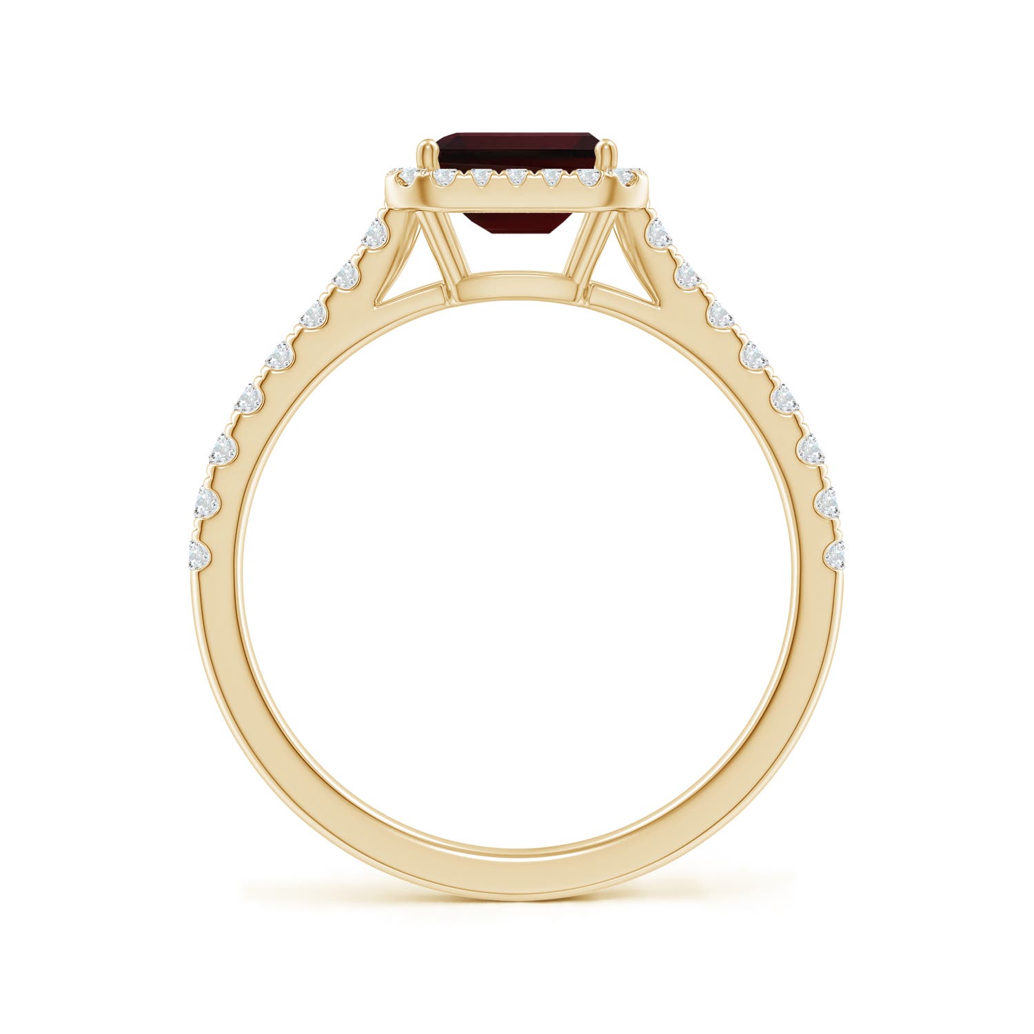 A - Garnet / 0.99 CT / 14 KT Yellow Gold