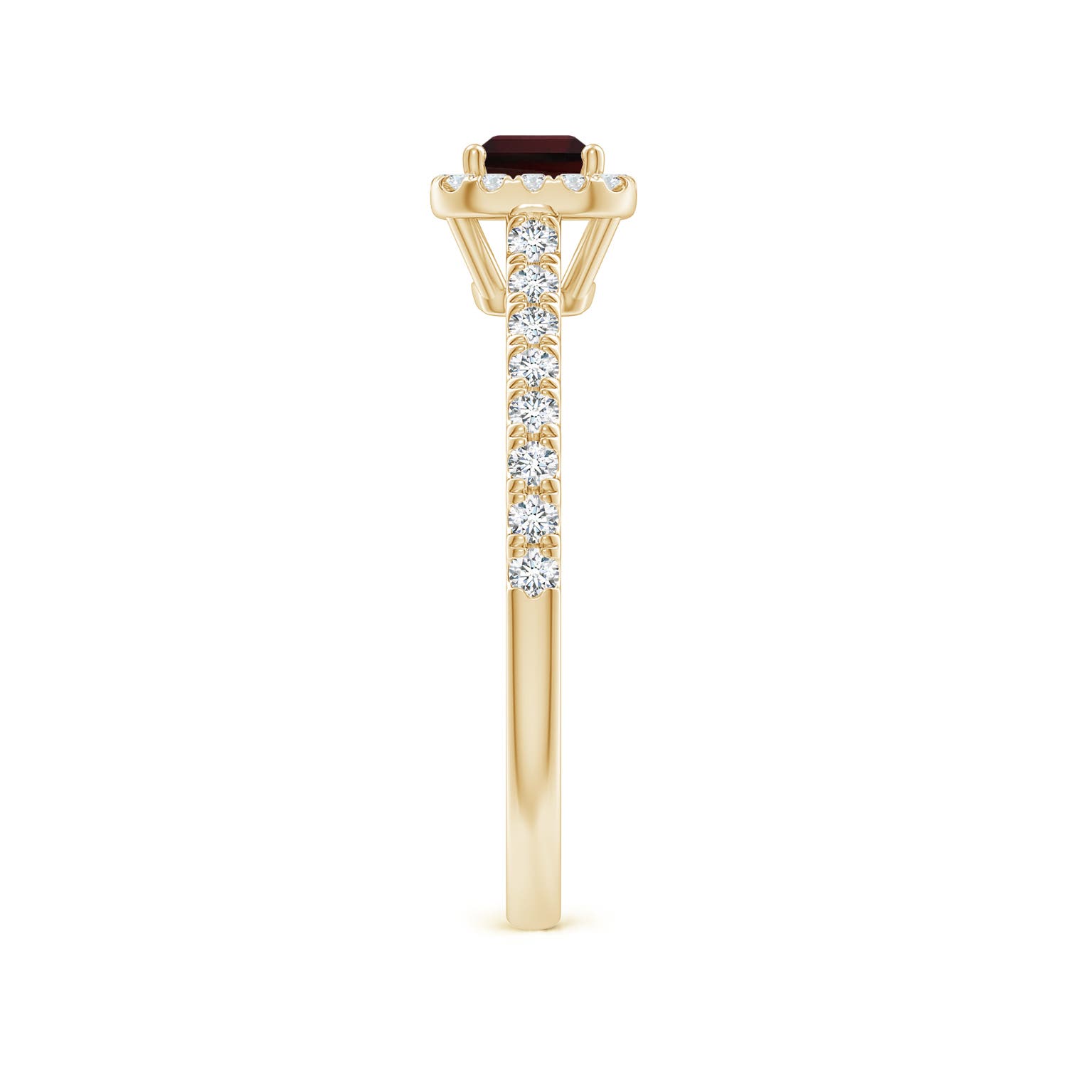 A - Garnet / 0.99 CT / 14 KT Yellow Gold