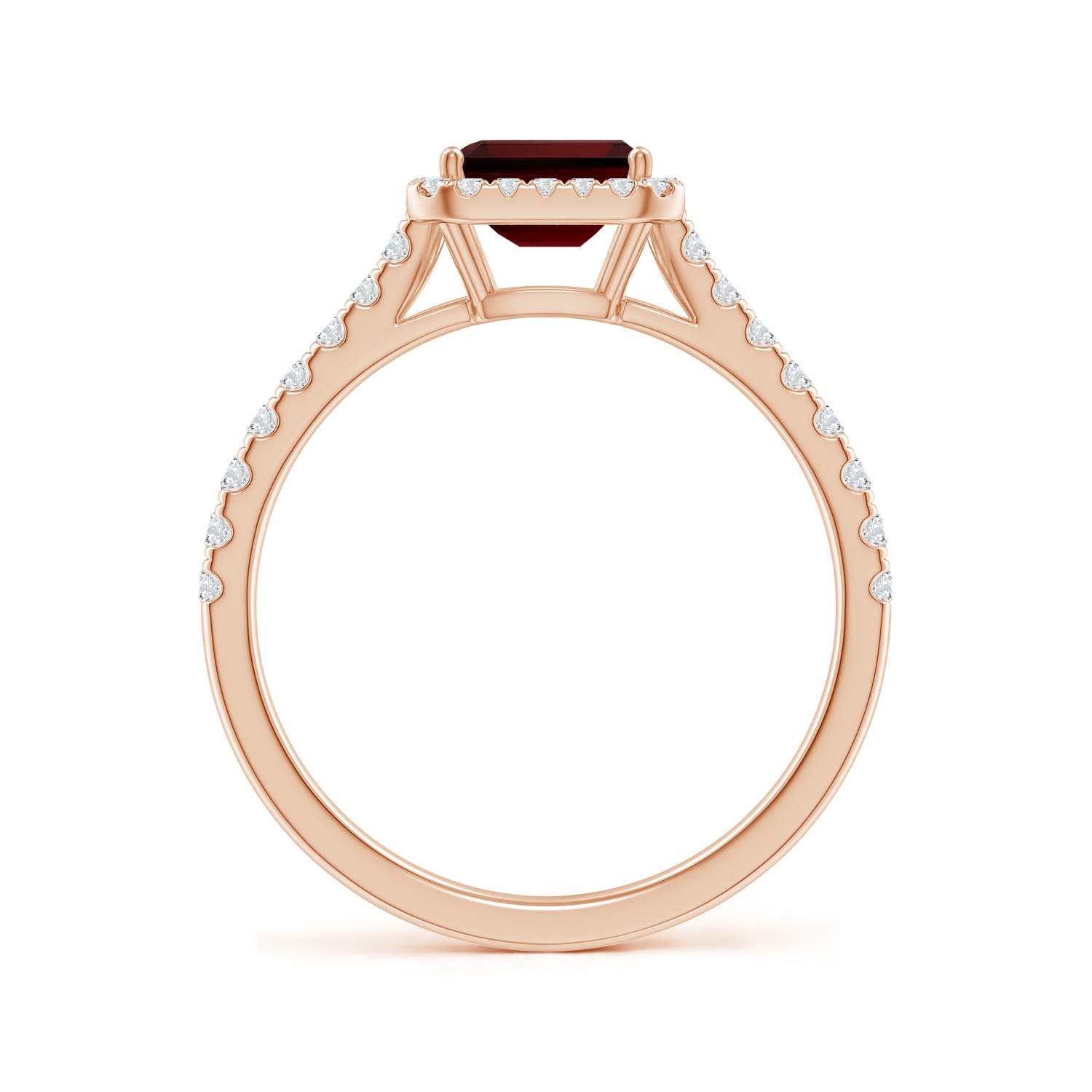 AA - Garnet / 0.99 CT / 14 KT Rose Gold