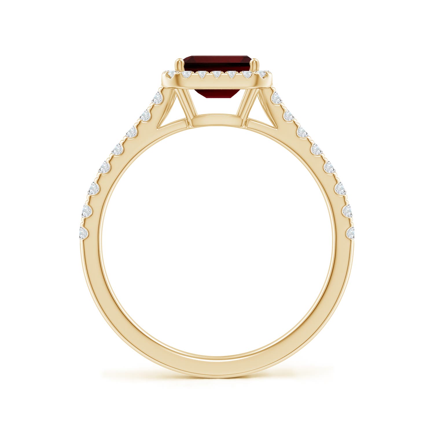 AA - Garnet / 0.99 CT / 14 KT Yellow Gold