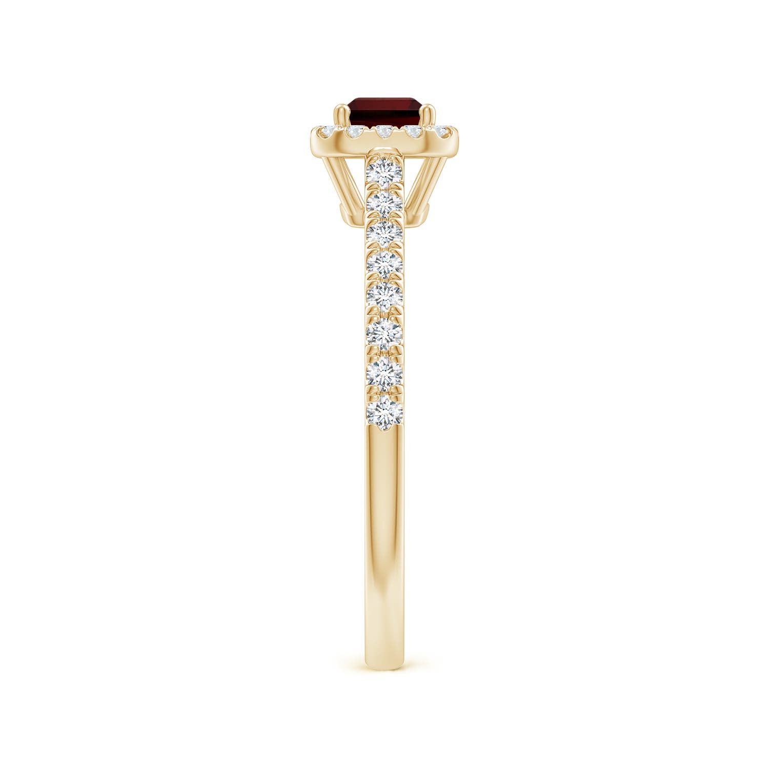 AA - Garnet / 0.99 CT / 14 KT Yellow Gold