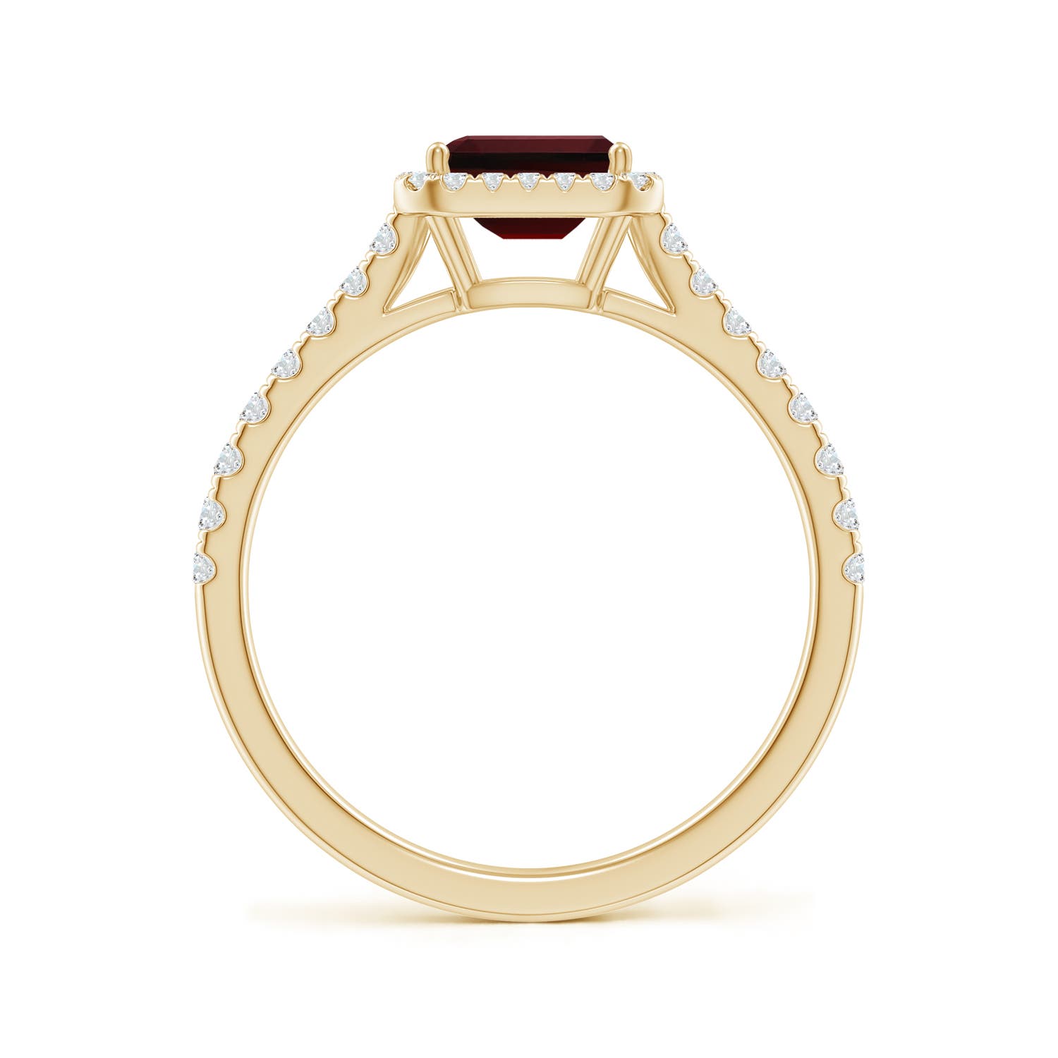 AAA - Garnet / 0.99 CT / 14 KT Yellow Gold