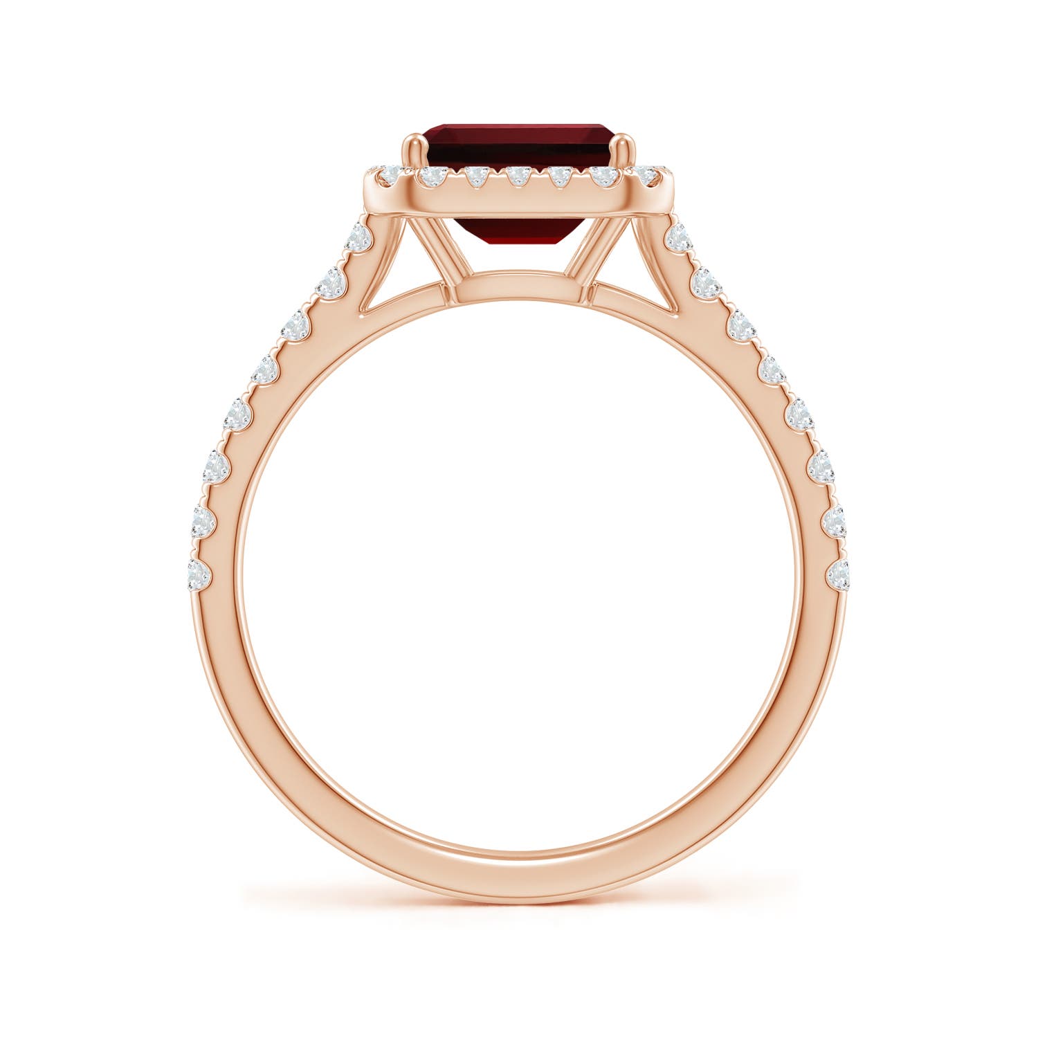 AAAA - Garnet / 1.55 CT / 14 KT Rose Gold