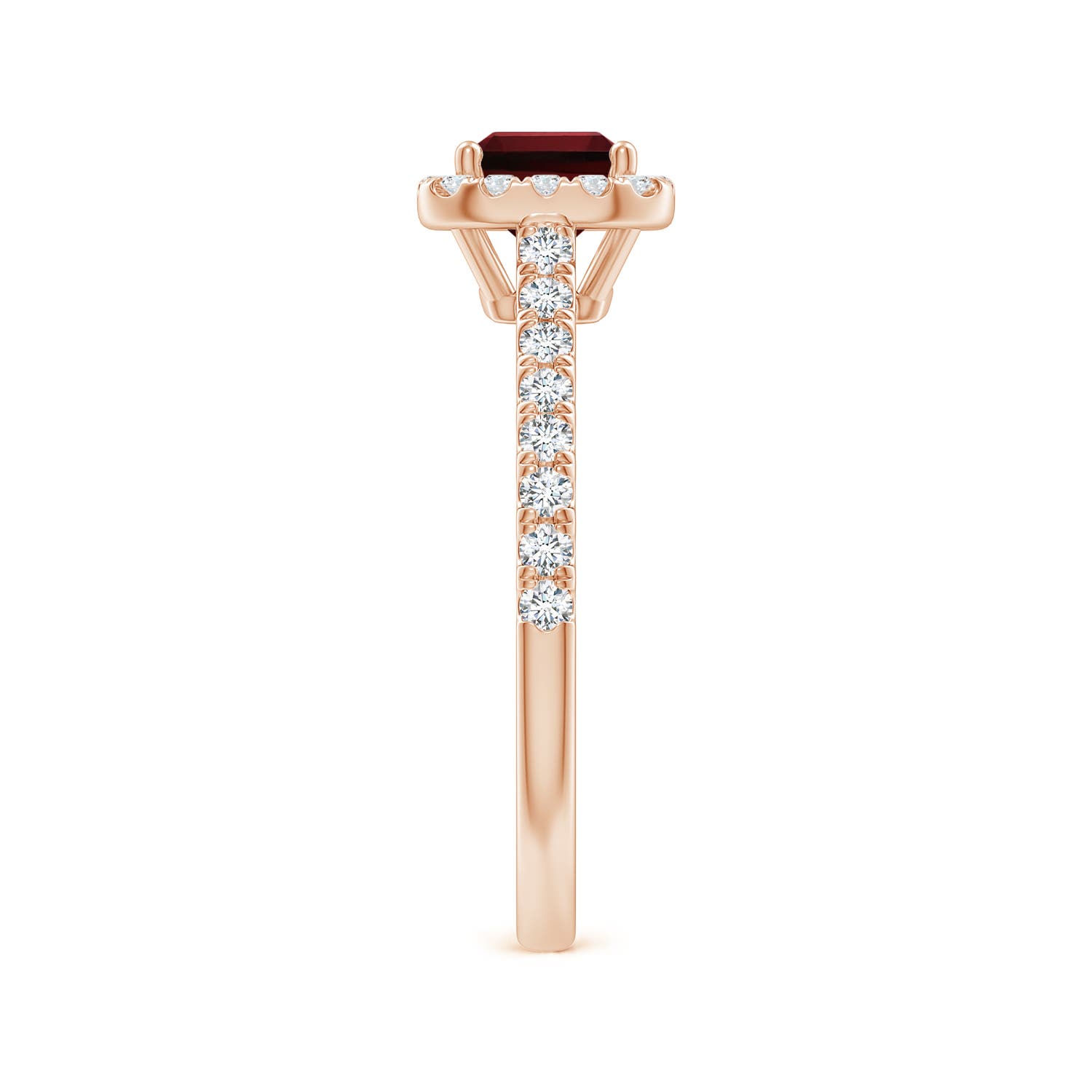 AAAA - Garnet / 1.55 CT / 14 KT Rose Gold