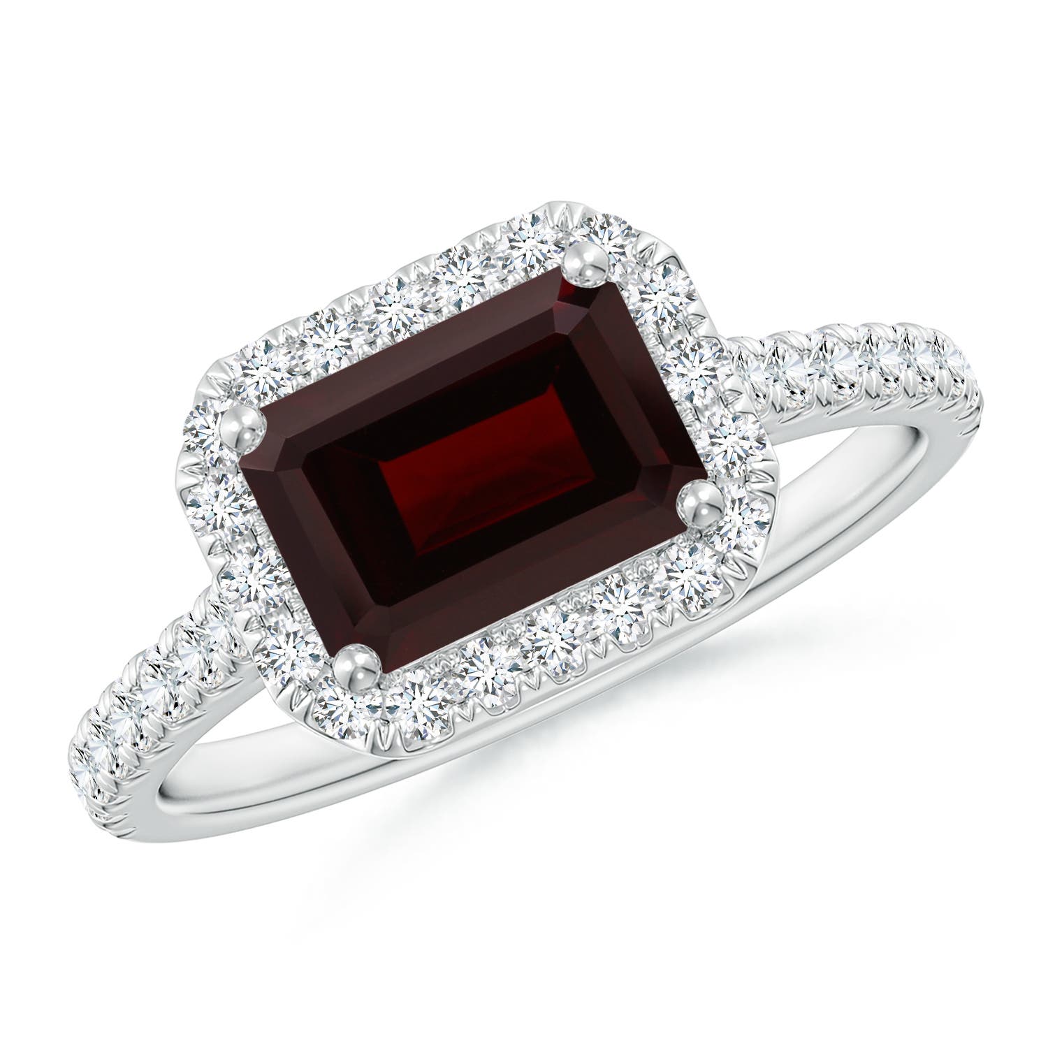 A - Garnet / 2.23 CT / 14 KT White Gold