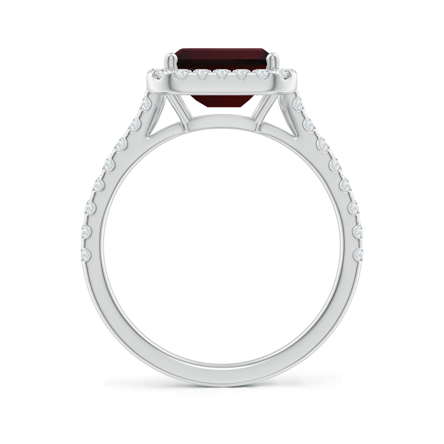 A - Garnet / 2.23 CT / 14 KT White Gold