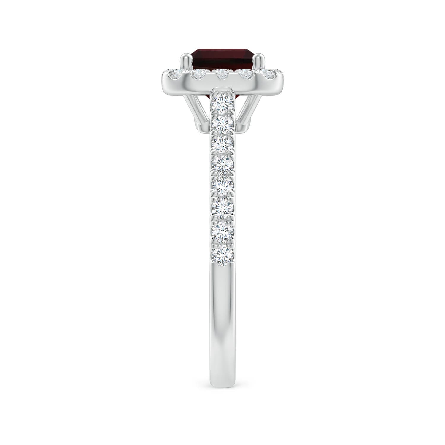 A - Garnet / 2.23 CT / 14 KT White Gold