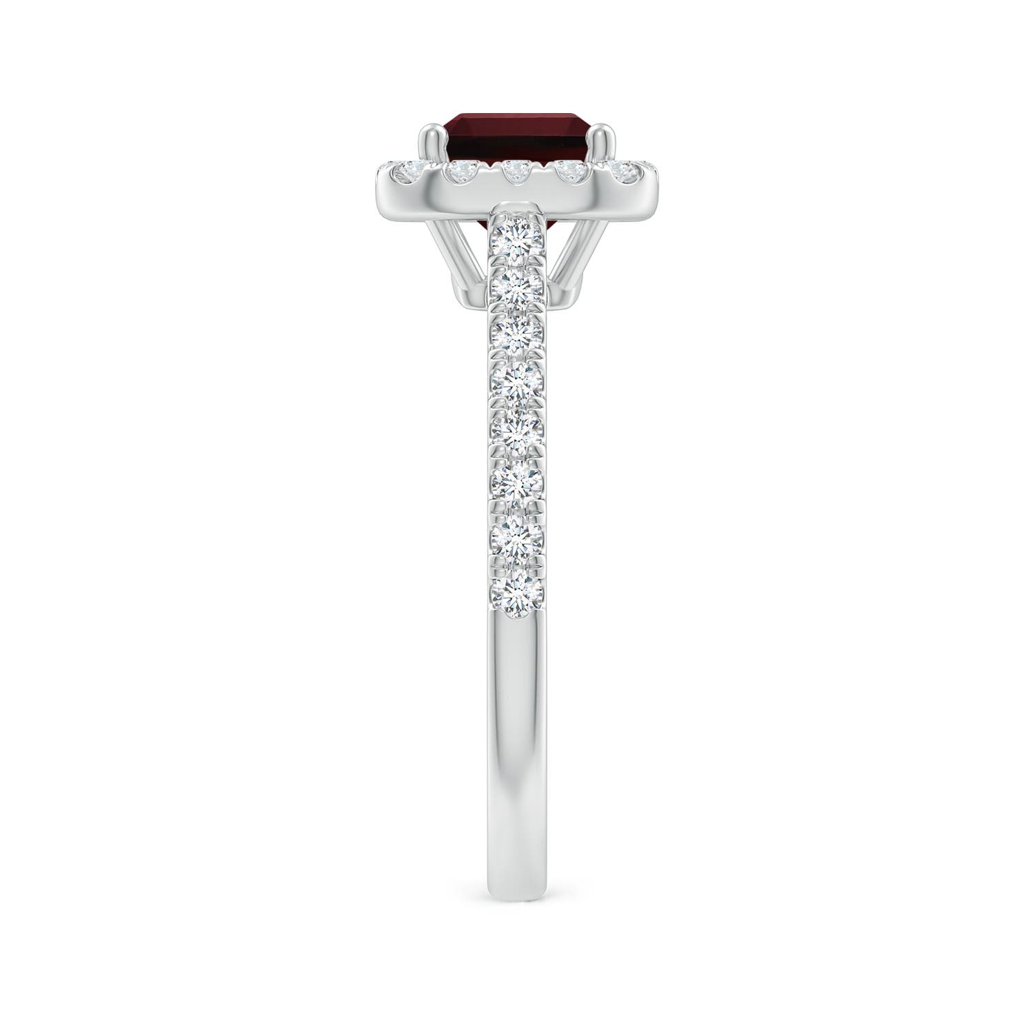 AAA - Garnet / 2.23 CT / 14 KT White Gold