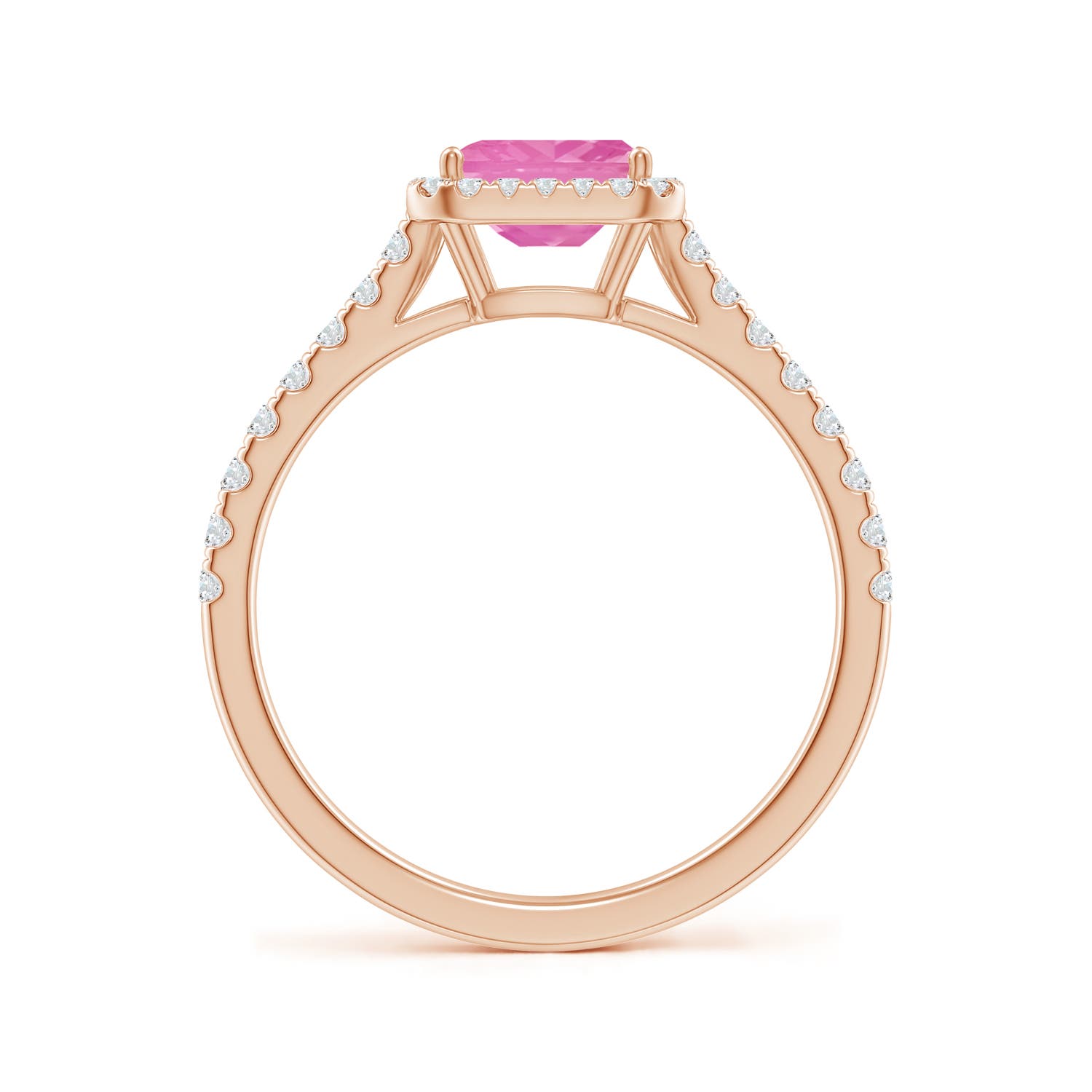 A - Pink Sapphire / 0.94 CT / 14 KT Rose Gold