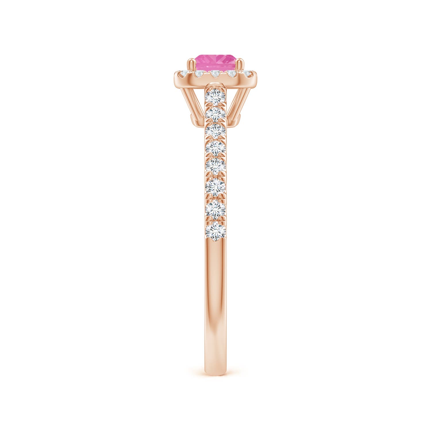 A - Pink Sapphire / 0.94 CT / 14 KT Rose Gold