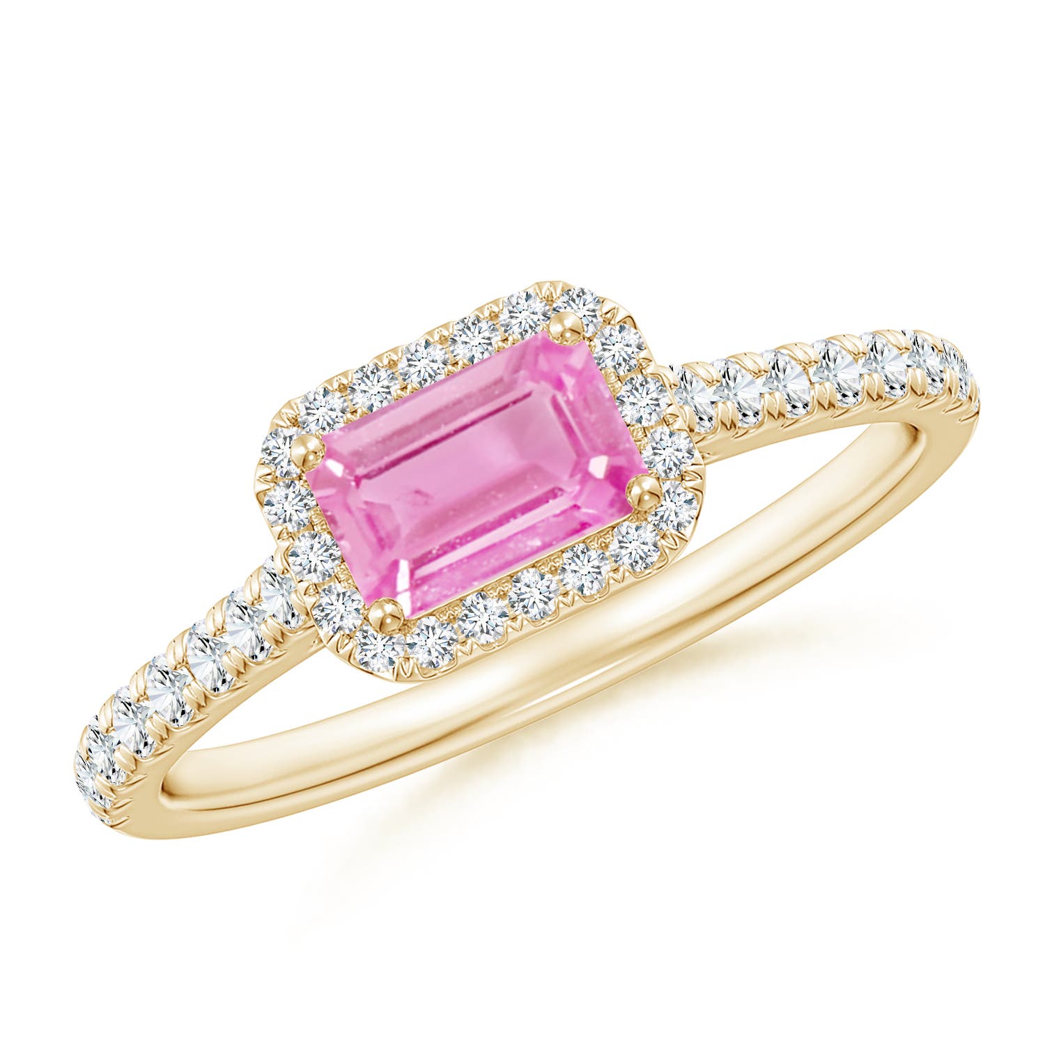 A - Pink Sapphire / 0.94 CT / 14 KT Yellow Gold