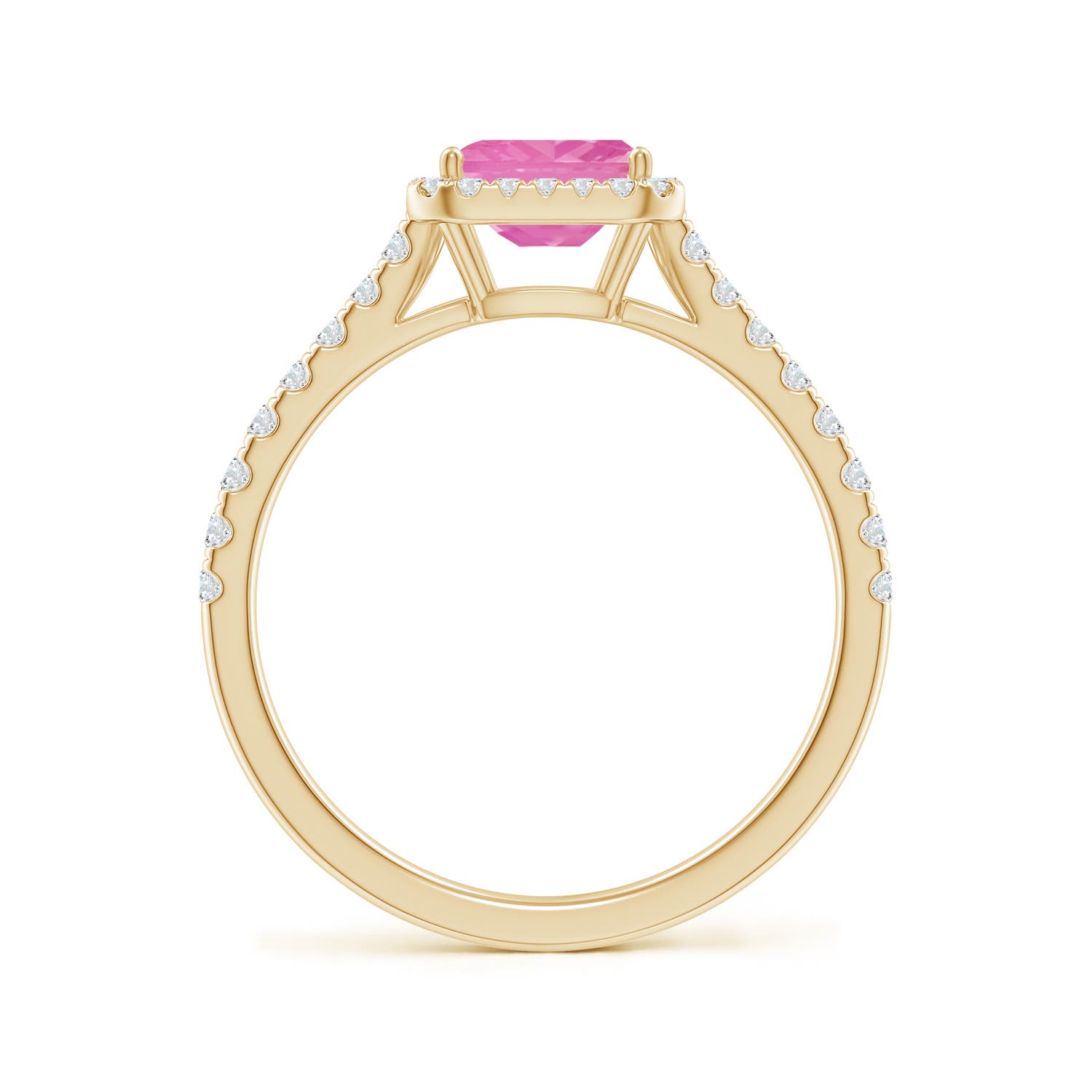 A - Pink Sapphire / 0.94 CT / 14 KT Yellow Gold