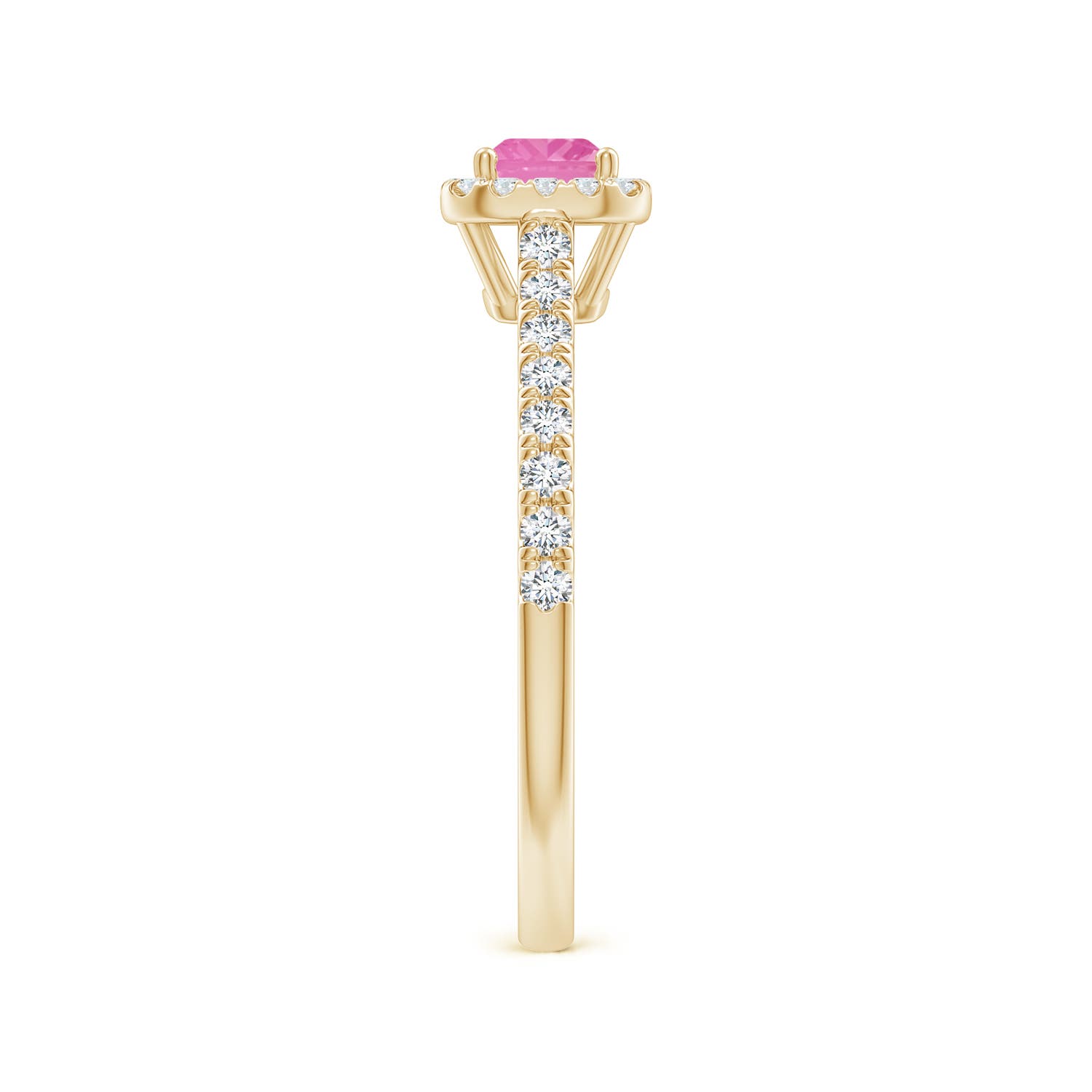 A - Pink Sapphire / 0.94 CT / 14 KT Yellow Gold