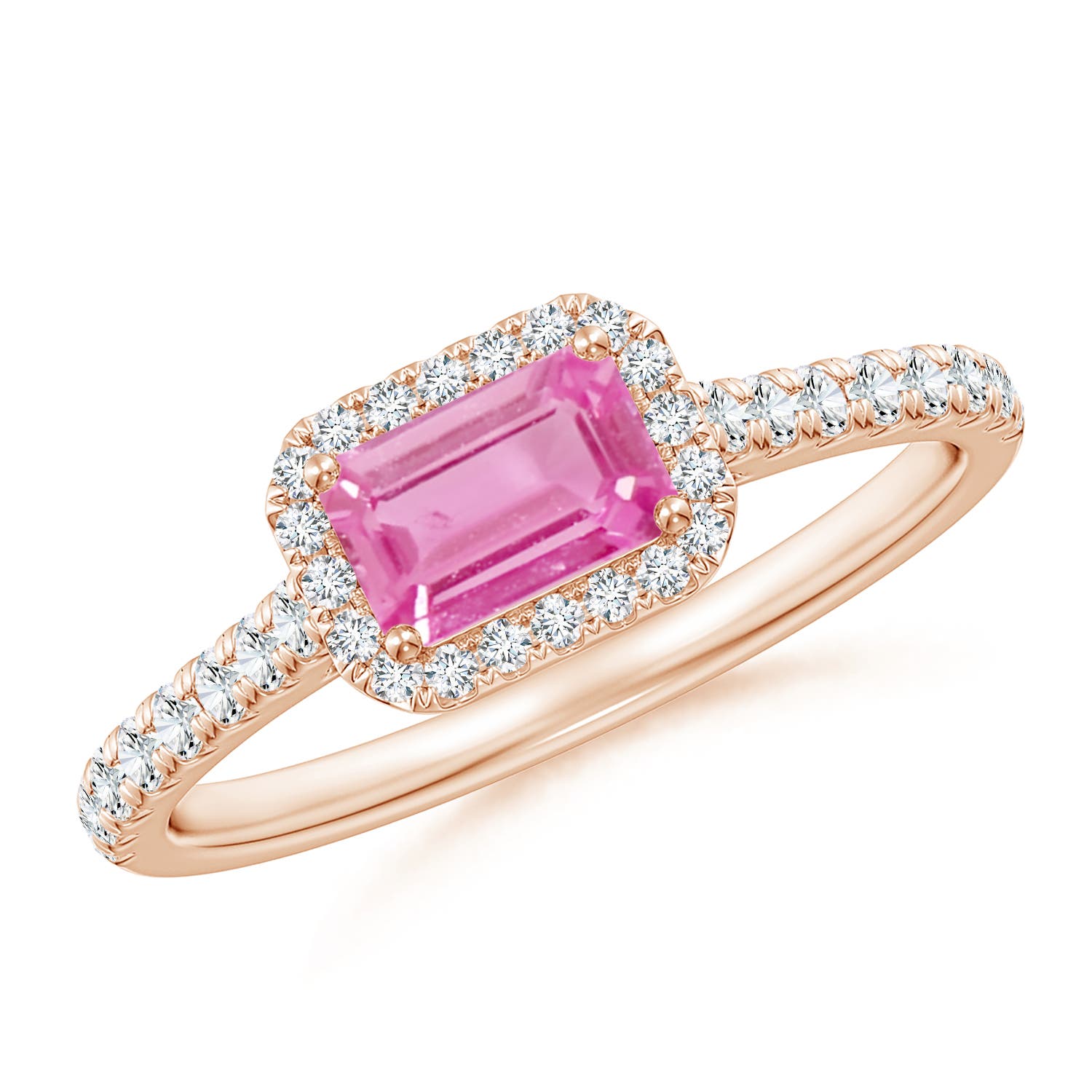 AA - Pink Sapphire / 0.94 CT / 14 KT Rose Gold