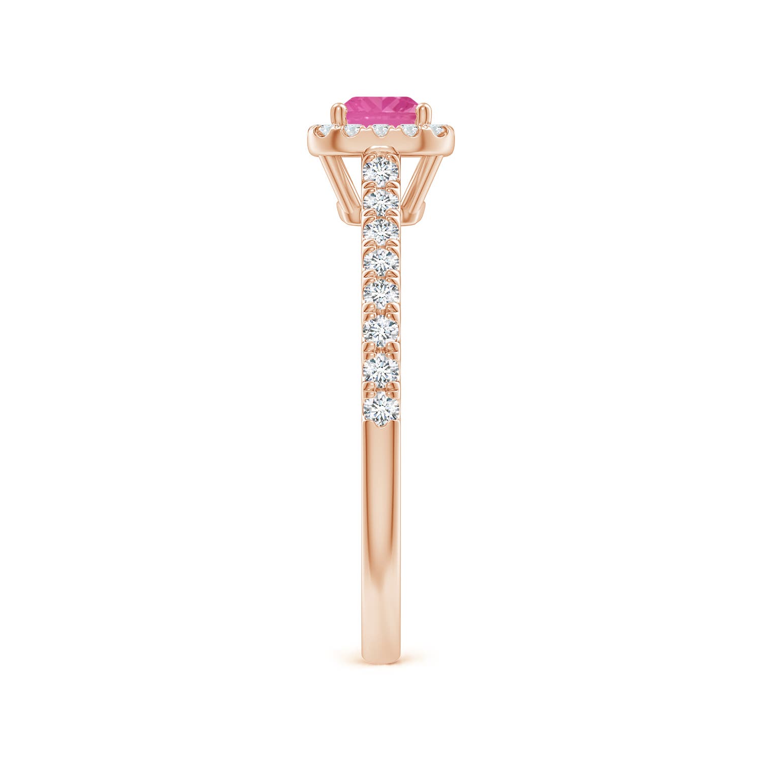 AA - Pink Sapphire / 0.94 CT / 14 KT Rose Gold