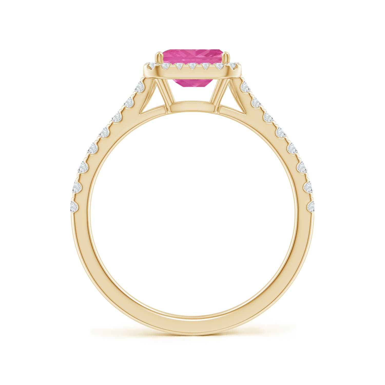 AA - Pink Sapphire / 0.94 CT / 14 KT Yellow Gold