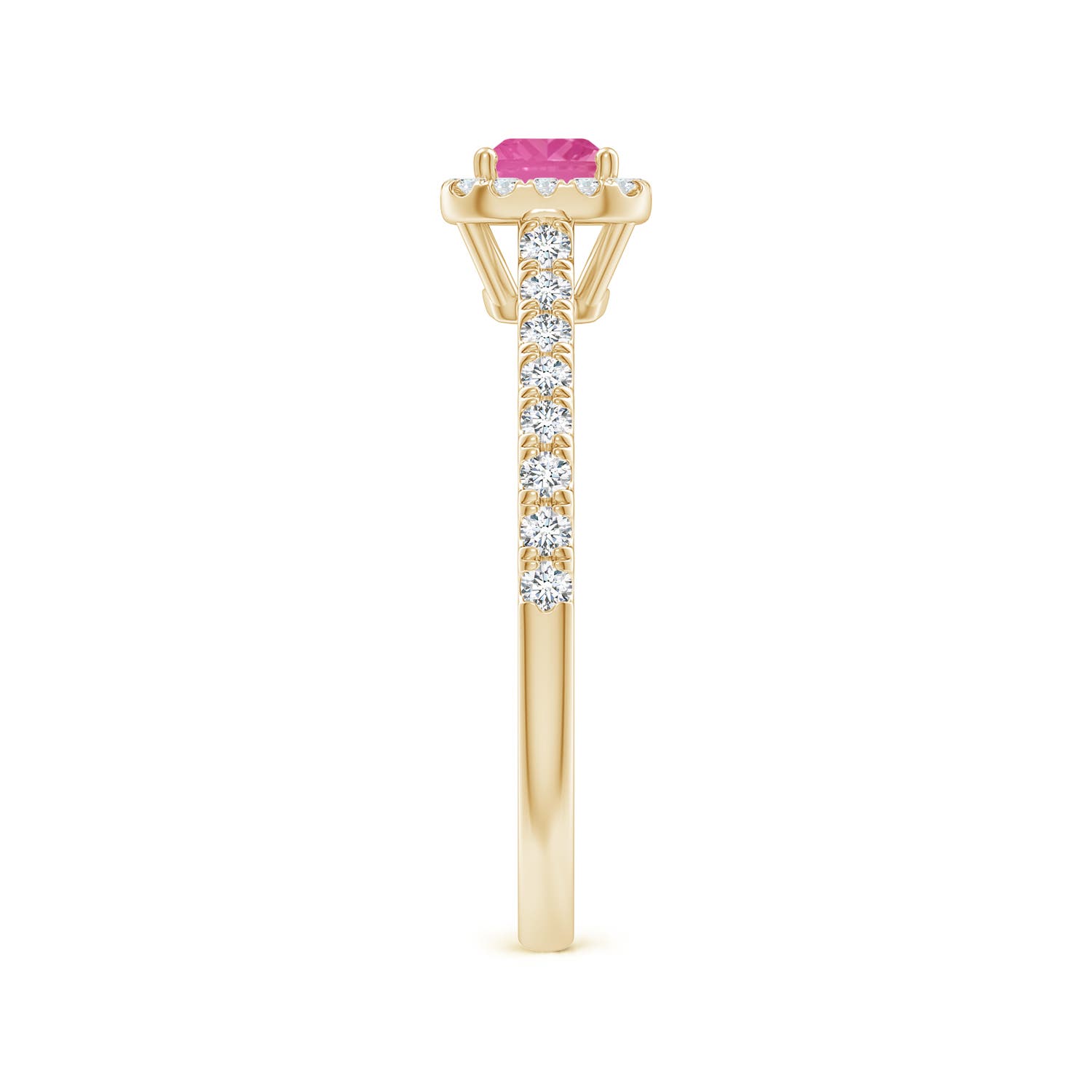 AA - Pink Sapphire / 0.94 CT / 14 KT Yellow Gold