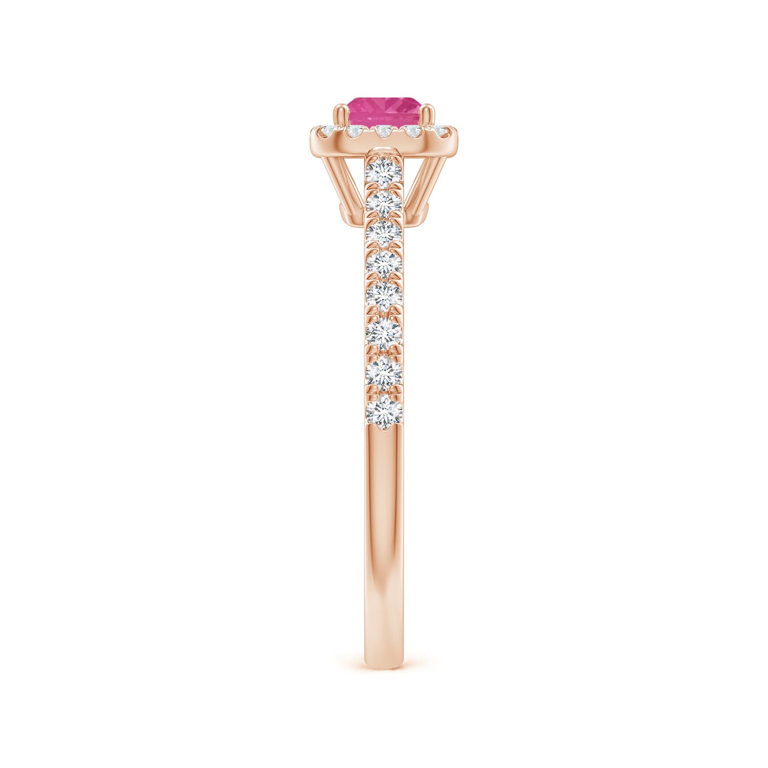 AAA - Pink Sapphire / 0.94 CT / 14 KT Rose Gold