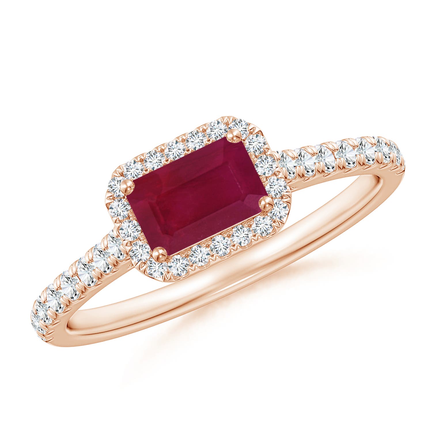 A - Ruby / 0.94 CT / 14 KT Rose Gold