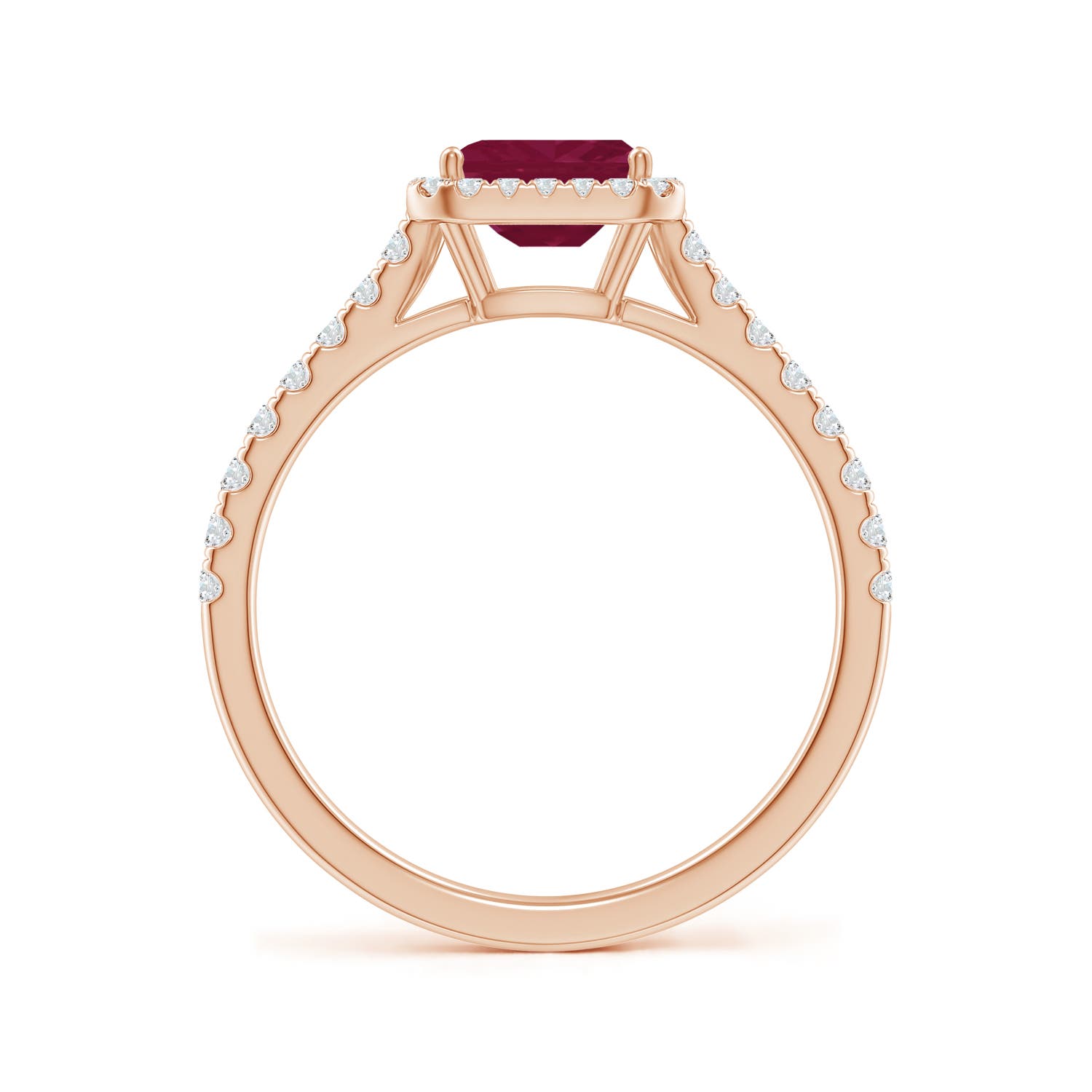 A - Ruby / 0.94 CT / 14 KT Rose Gold