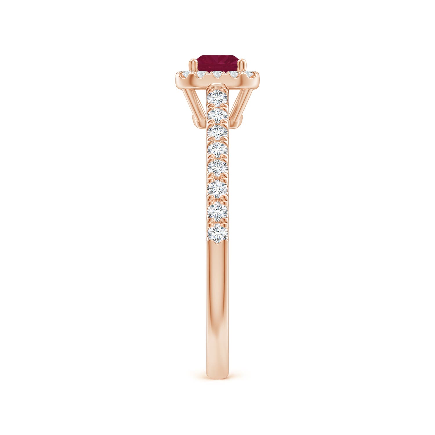 A - Ruby / 0.94 CT / 14 KT Rose Gold