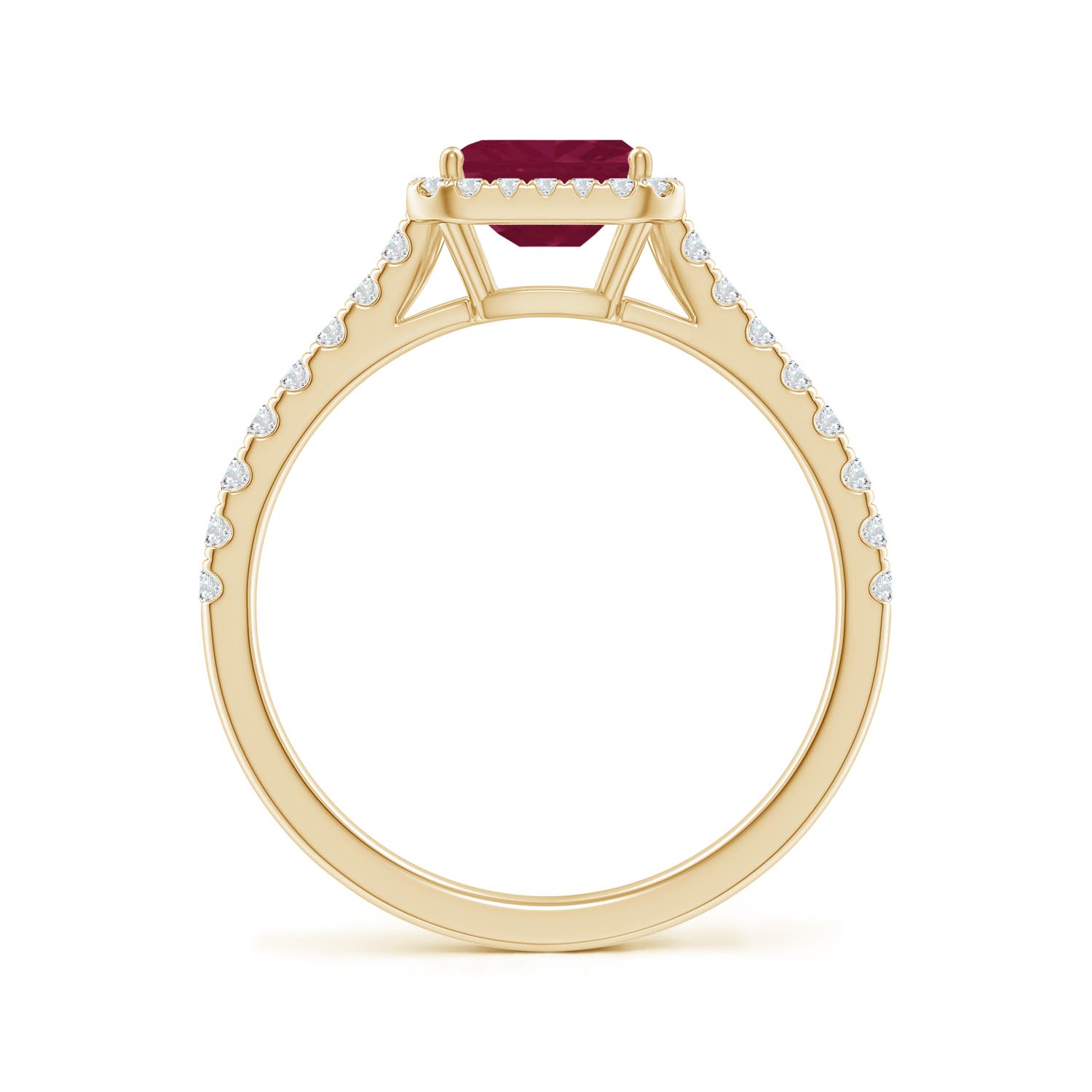 A - Ruby / 0.94 CT / 14 KT Yellow Gold