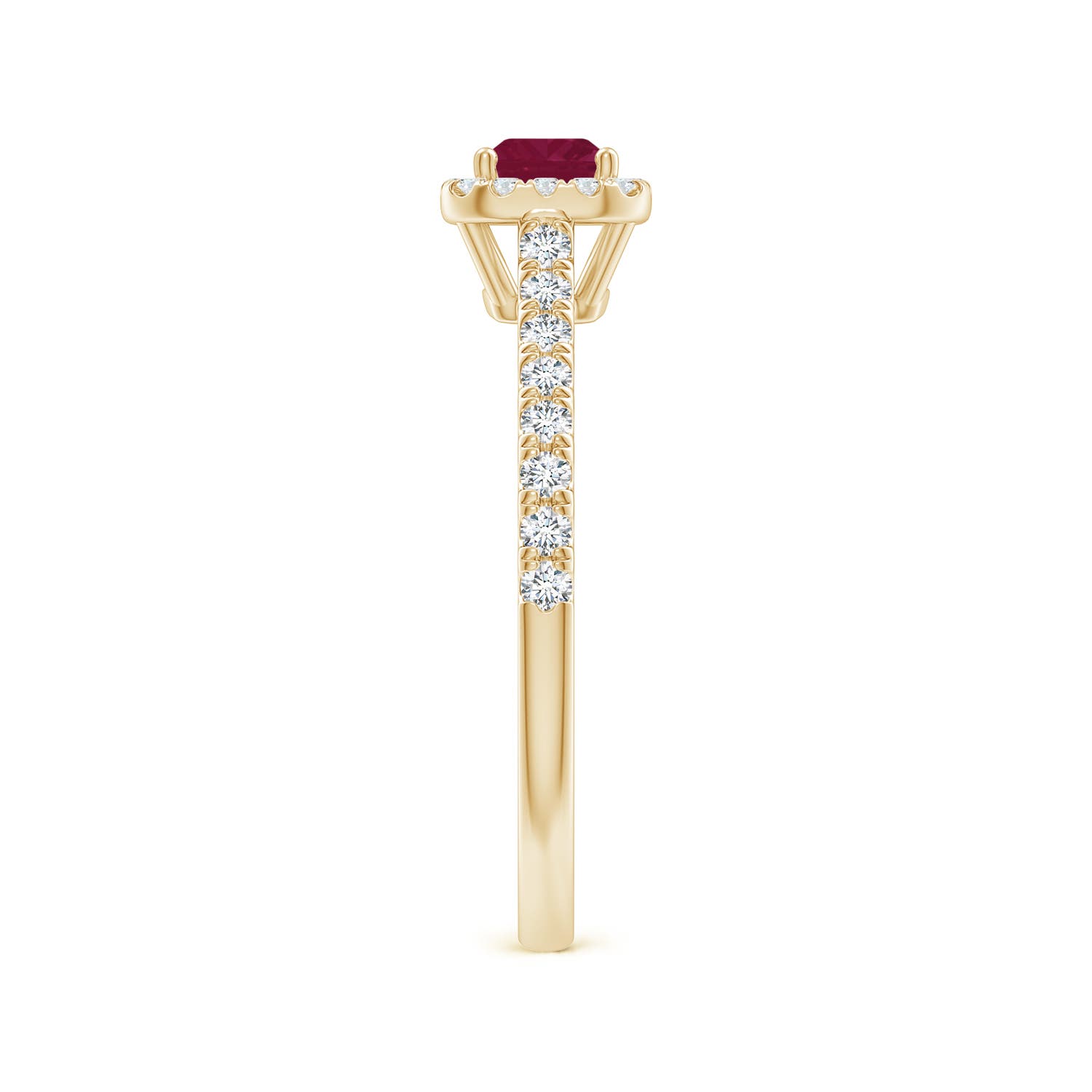 A - Ruby / 0.94 CT / 14 KT Yellow Gold