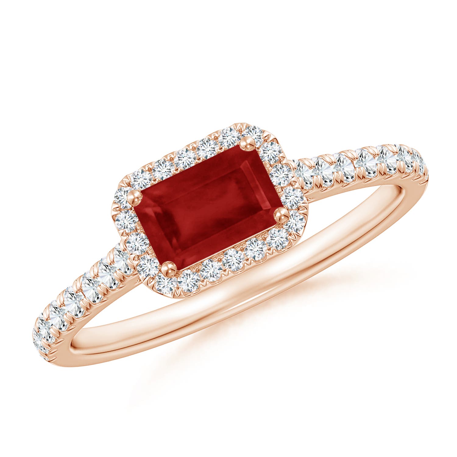 AA - Ruby / 0.94 CT / 14 KT Rose Gold