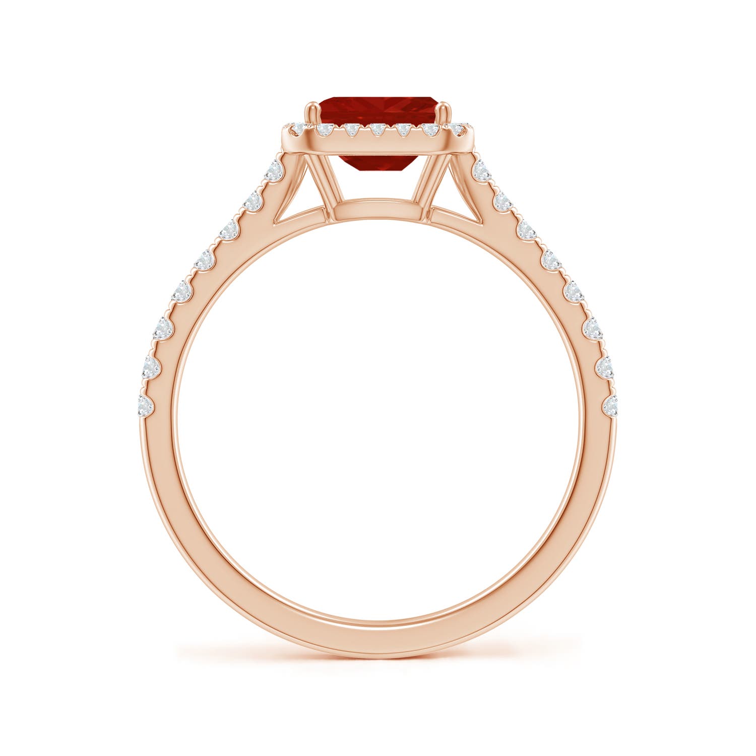 AA - Ruby / 0.94 CT / 14 KT Rose Gold