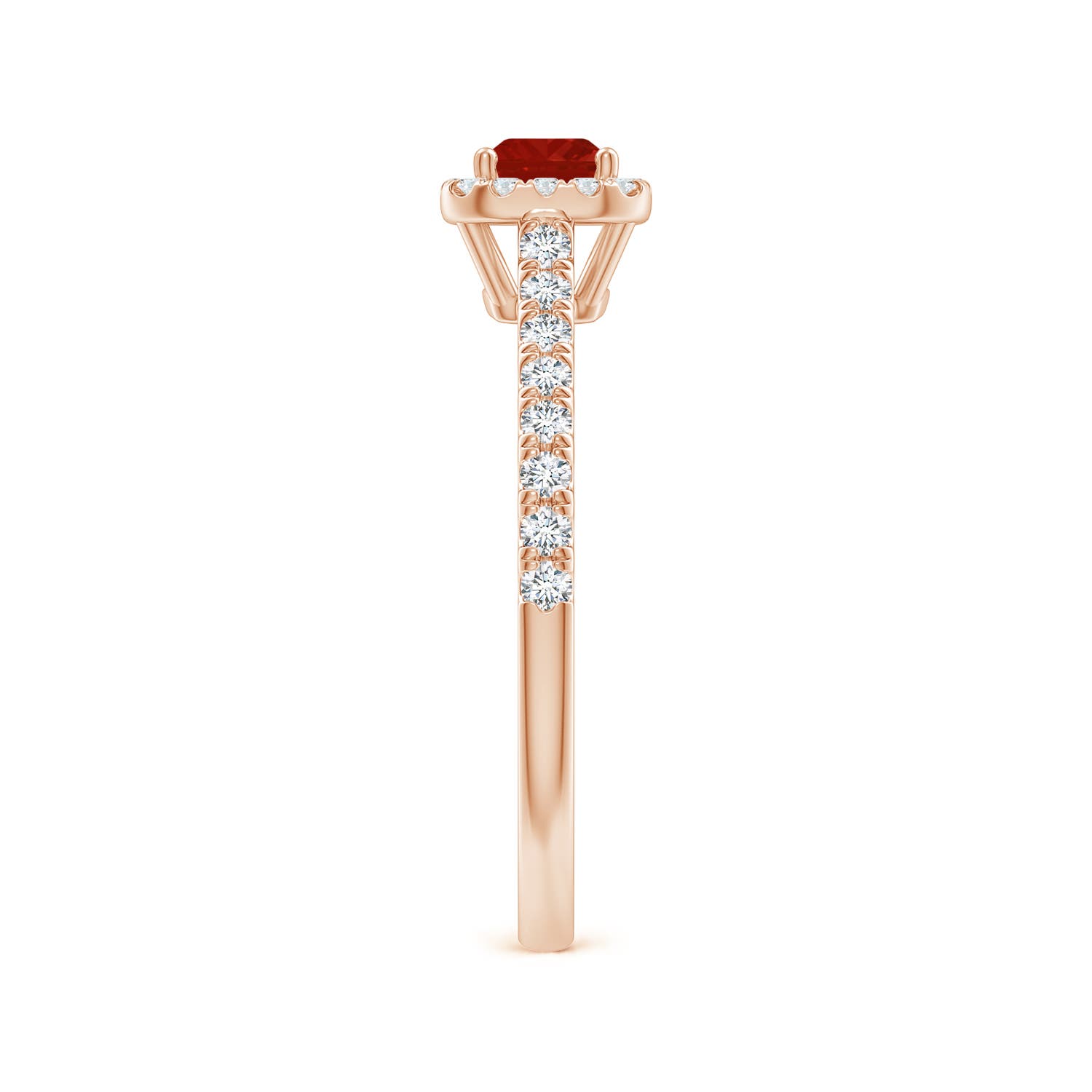 AA - Ruby / 0.94 CT / 14 KT Rose Gold