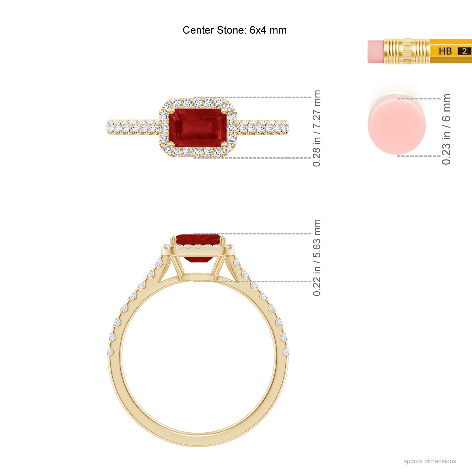 AA - Ruby / 0.94 CT / 14 KT Yellow Gold